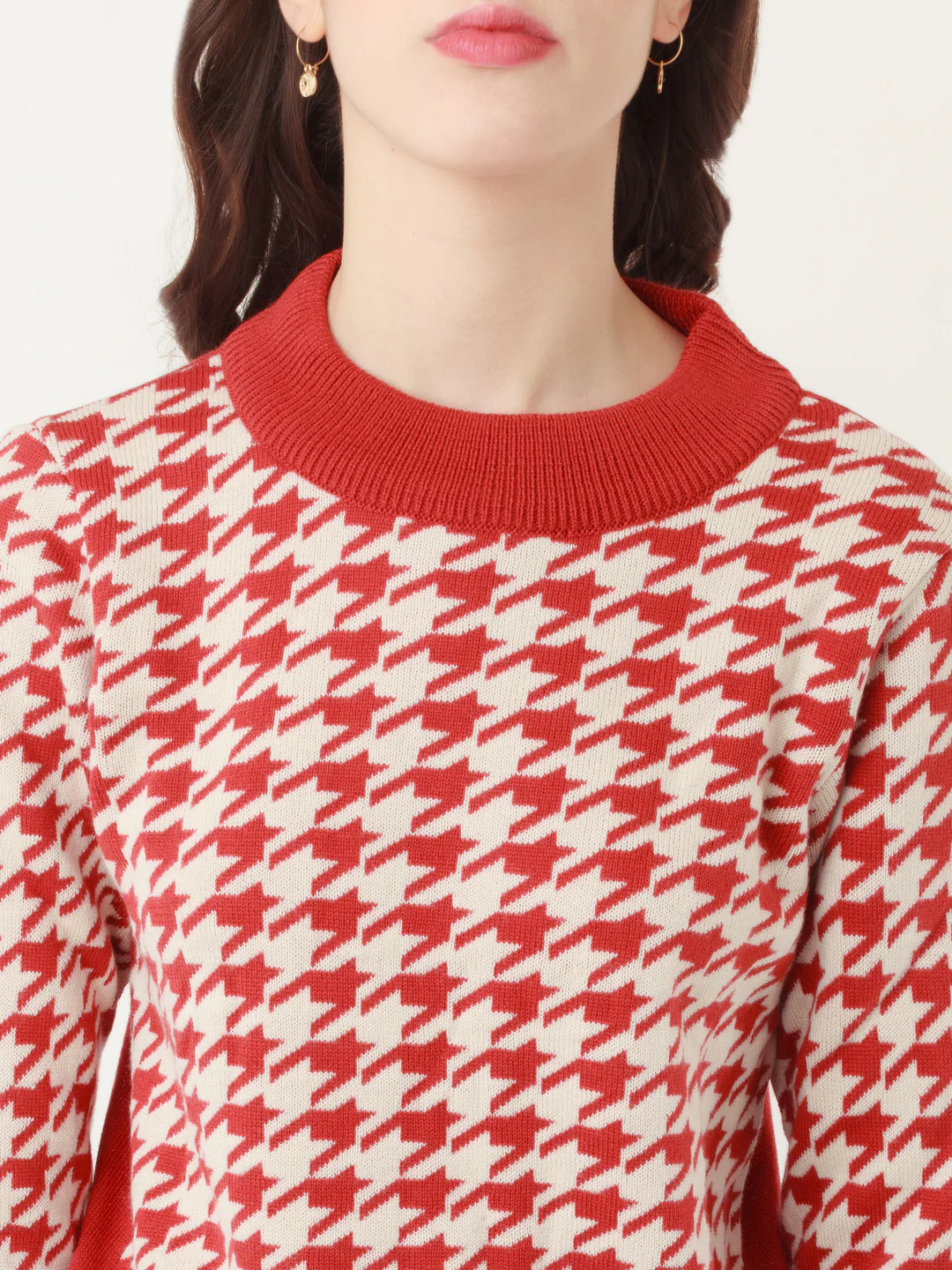 Multicolored Geometric Print Sweater - Image 6