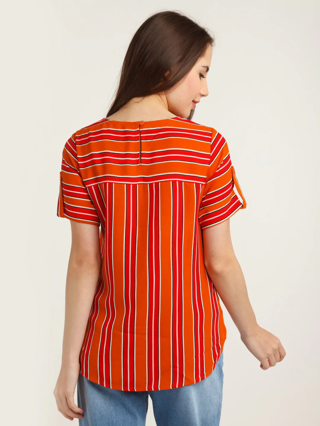 Multicolored Printed Straight Top - Image 4