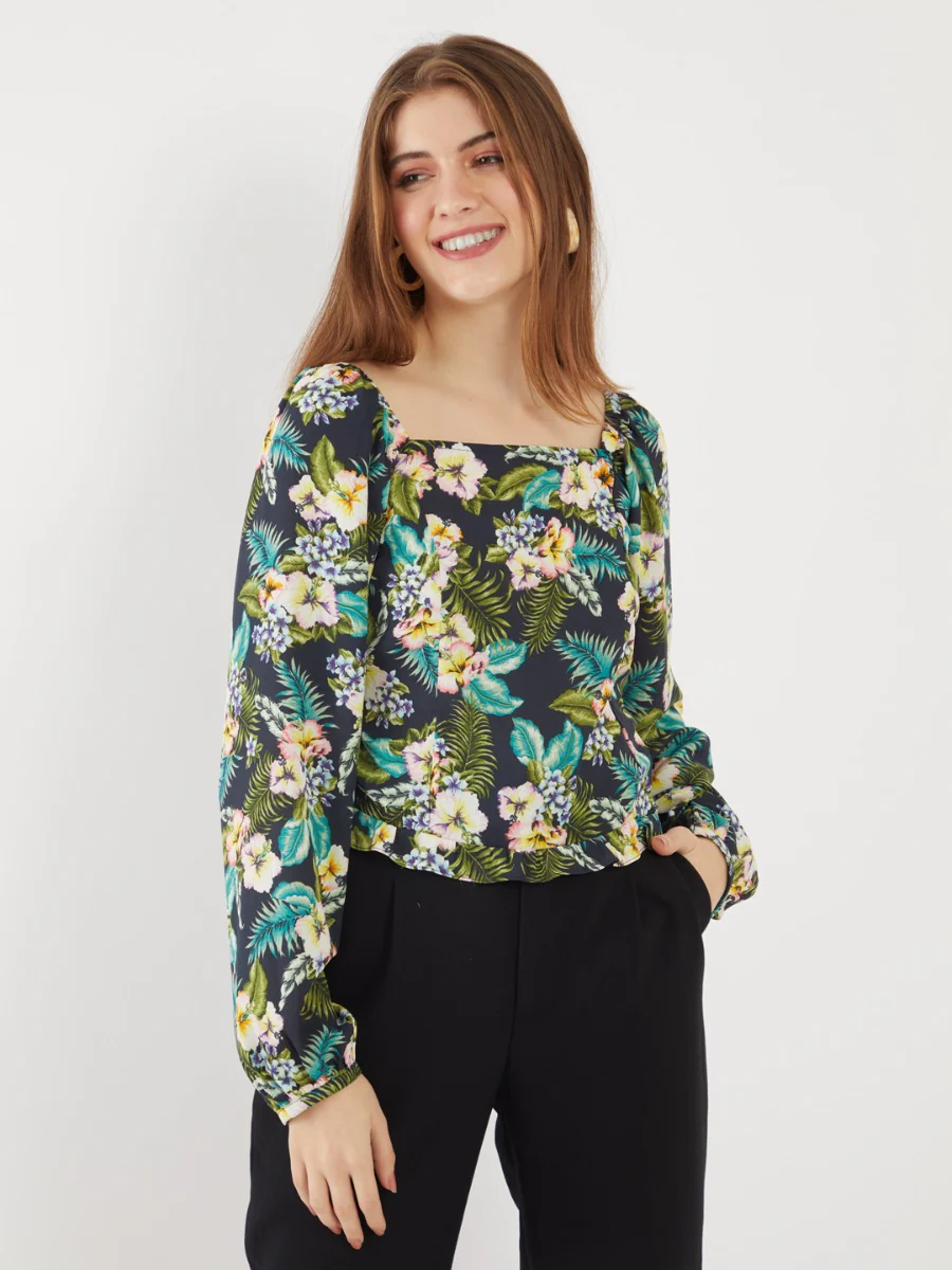 Multicolored Printed Top - Image 3