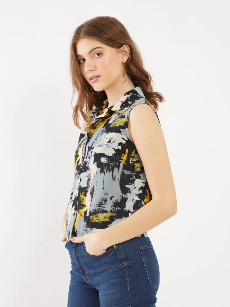 Multicolored Printed Top - Image 4
