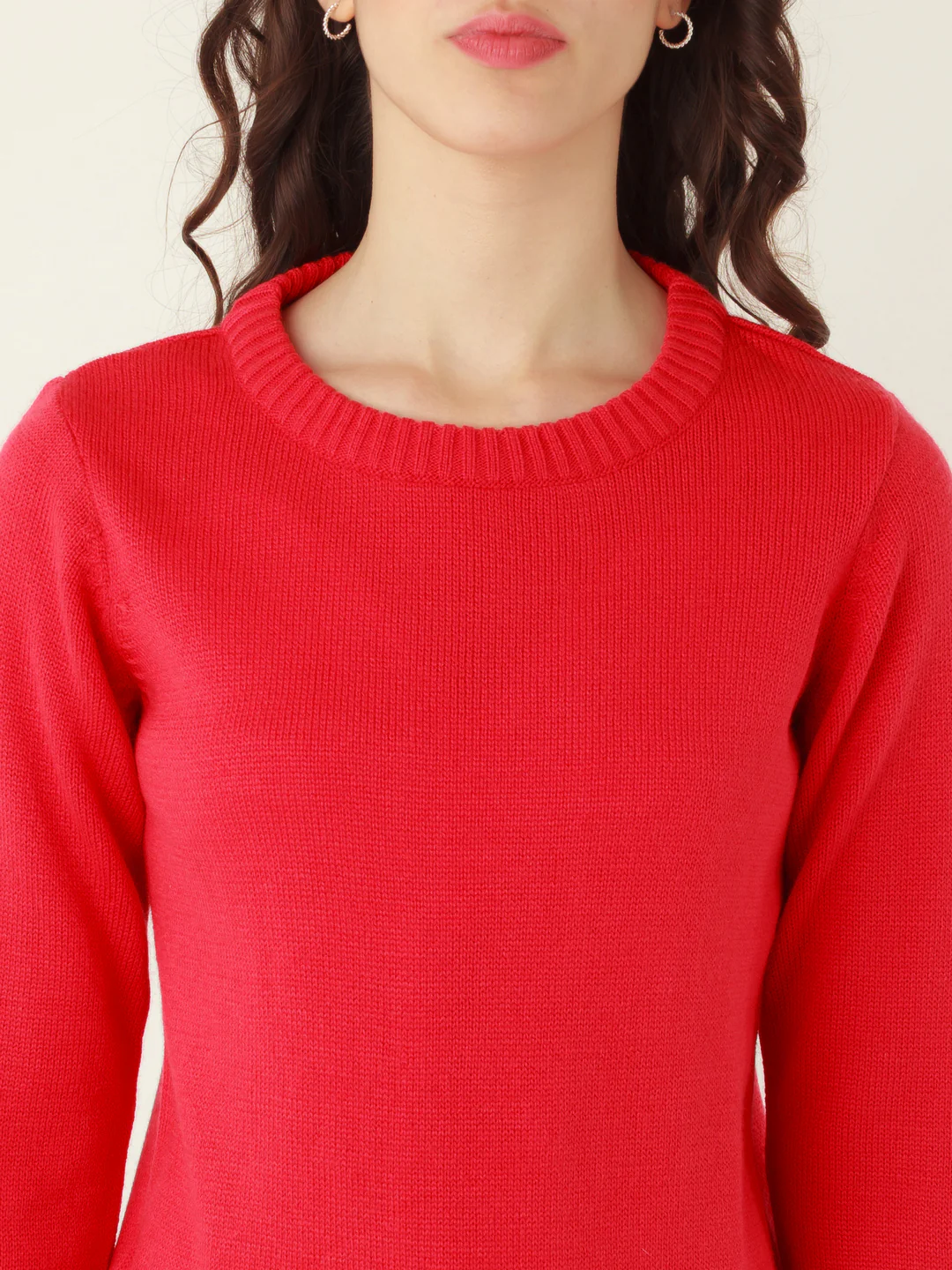 Multicolored Solid Sweater - Image 6
