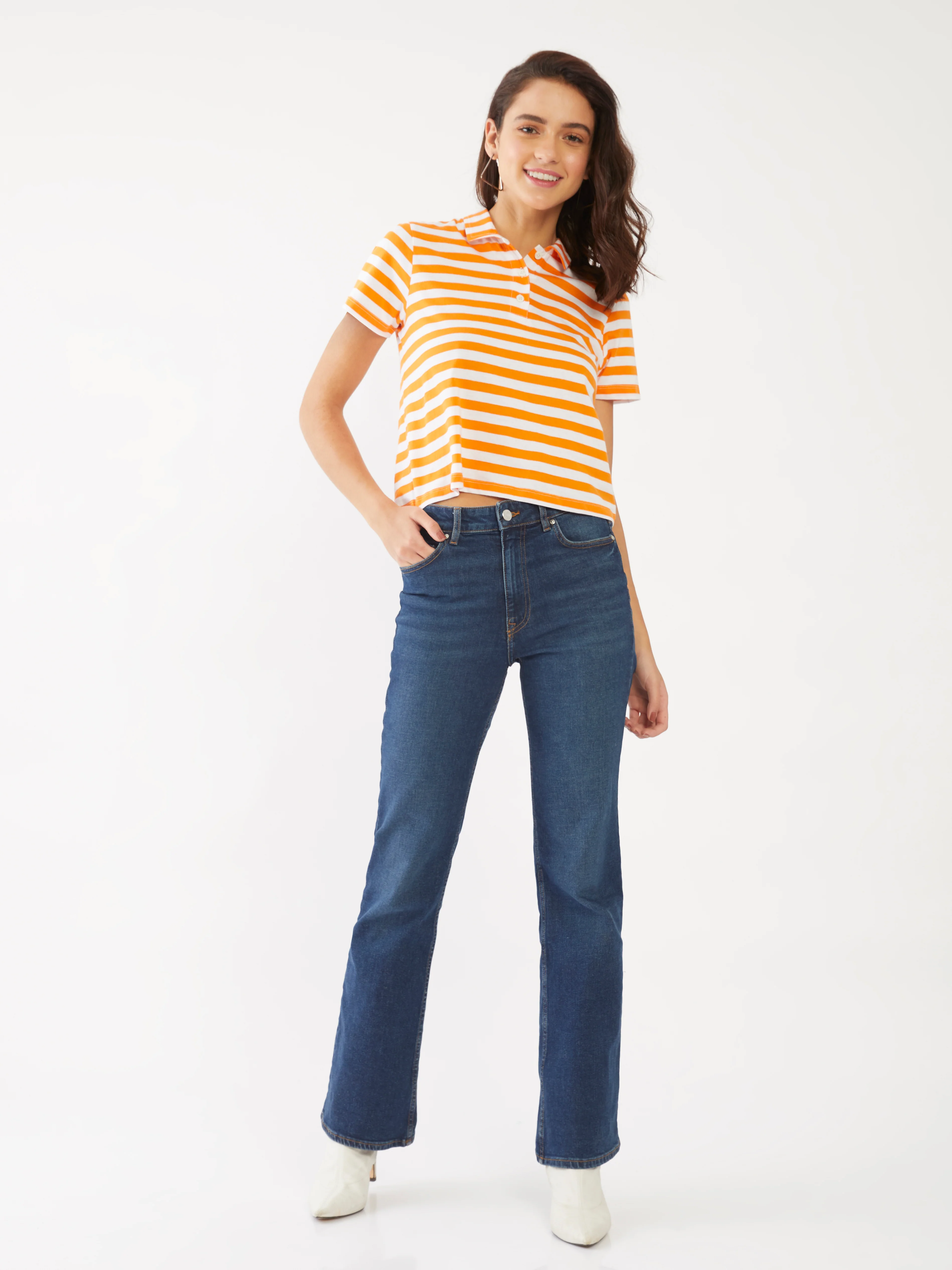 Multicolored Striped Crop Top - Image 5