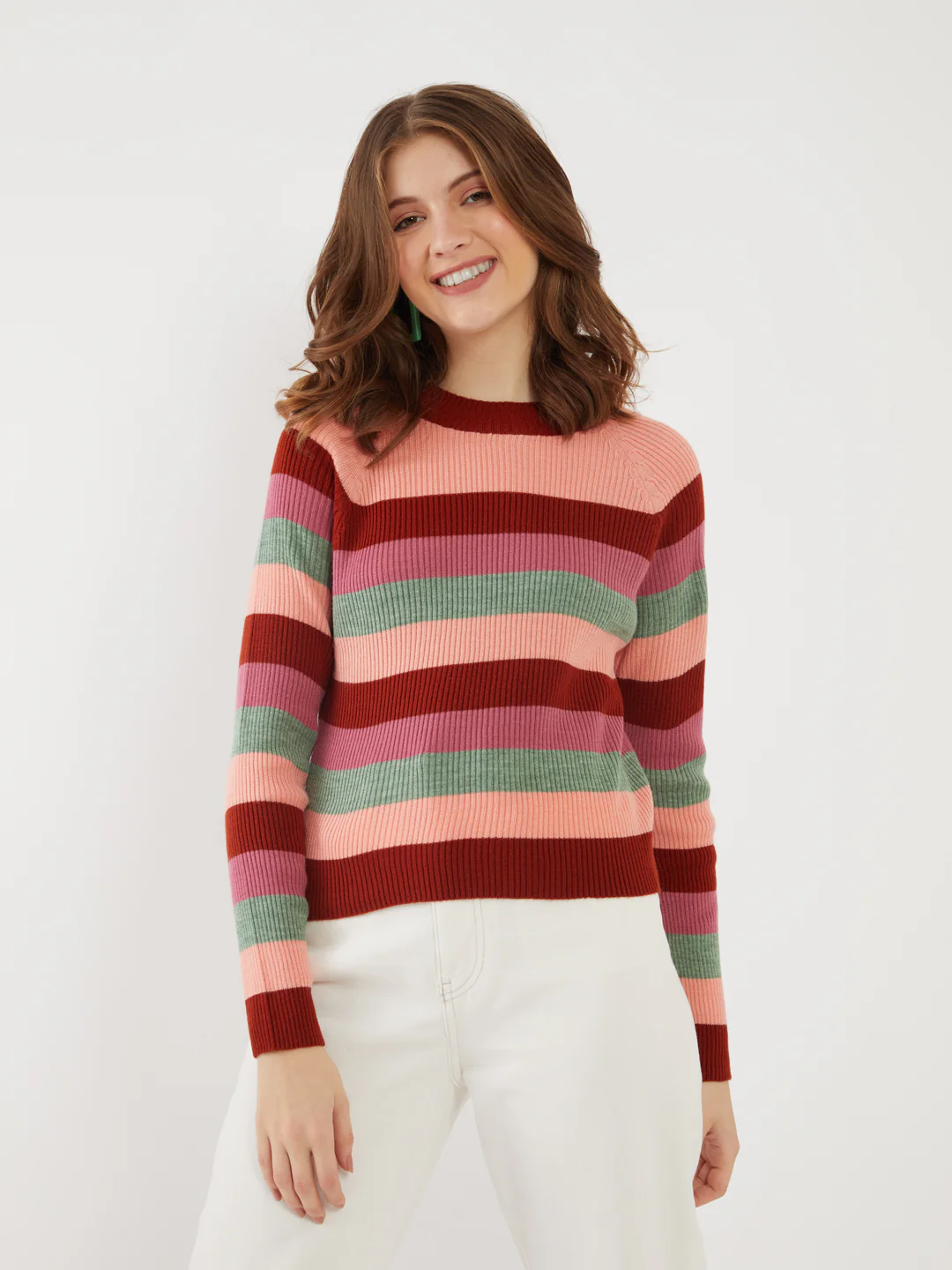 Multicolored Striped  Sweater - Image 2