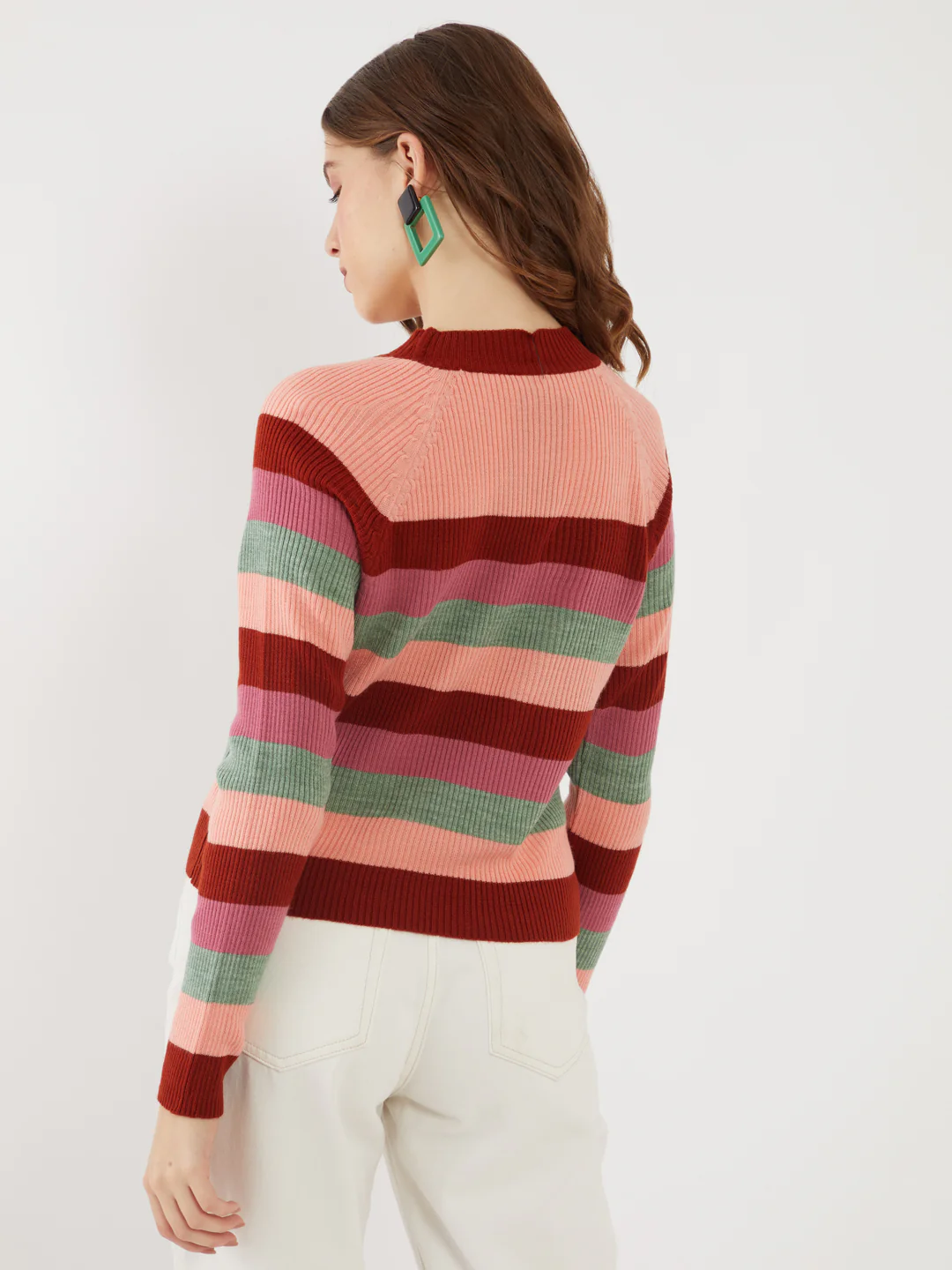 Multicolored Striped  Sweater - Image 4