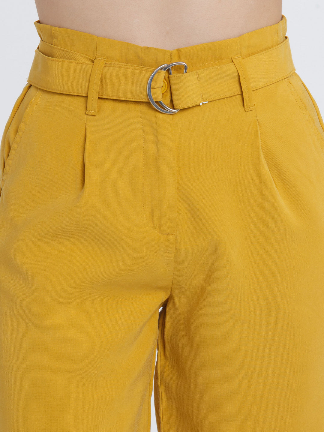 Mustard Solid Culottes - Image 6