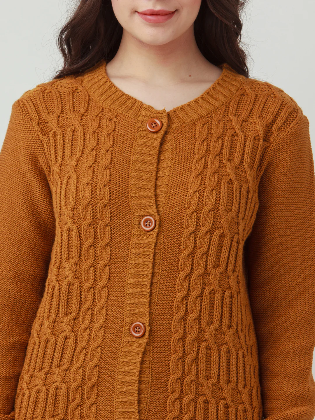 Mustard Solid Straight Sweater - Image 6