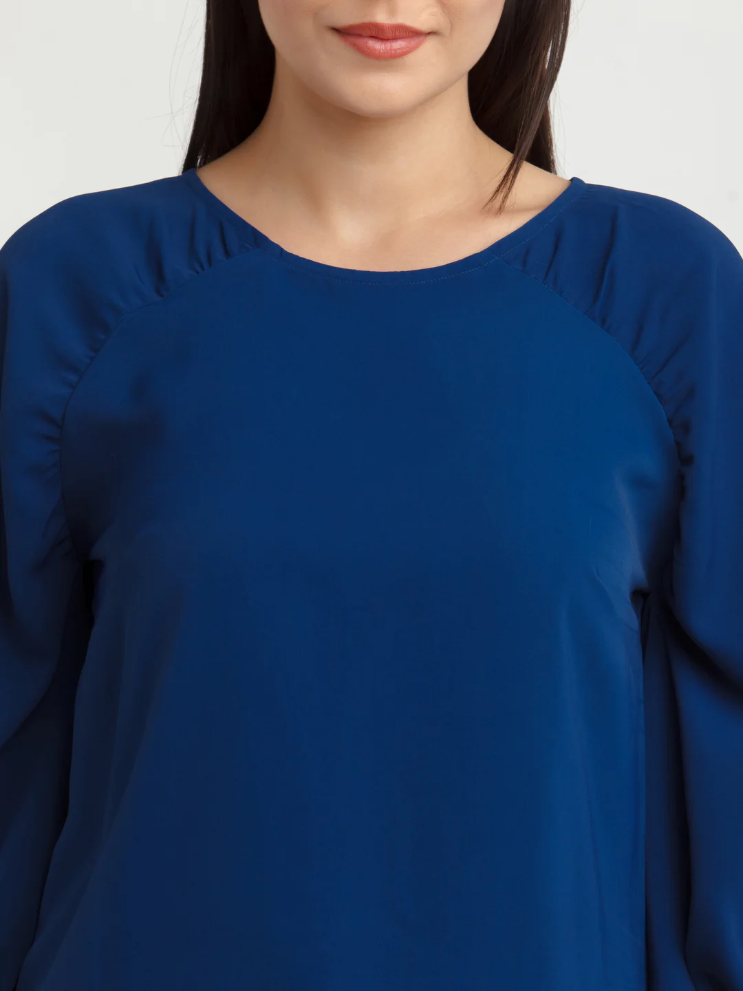 Navy Blue Solid Top - Image 6
