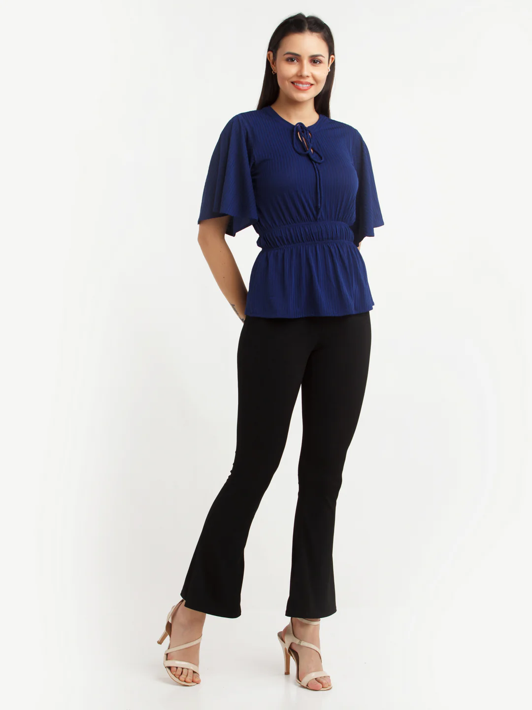 Navy Blue Solid Top - Image 6