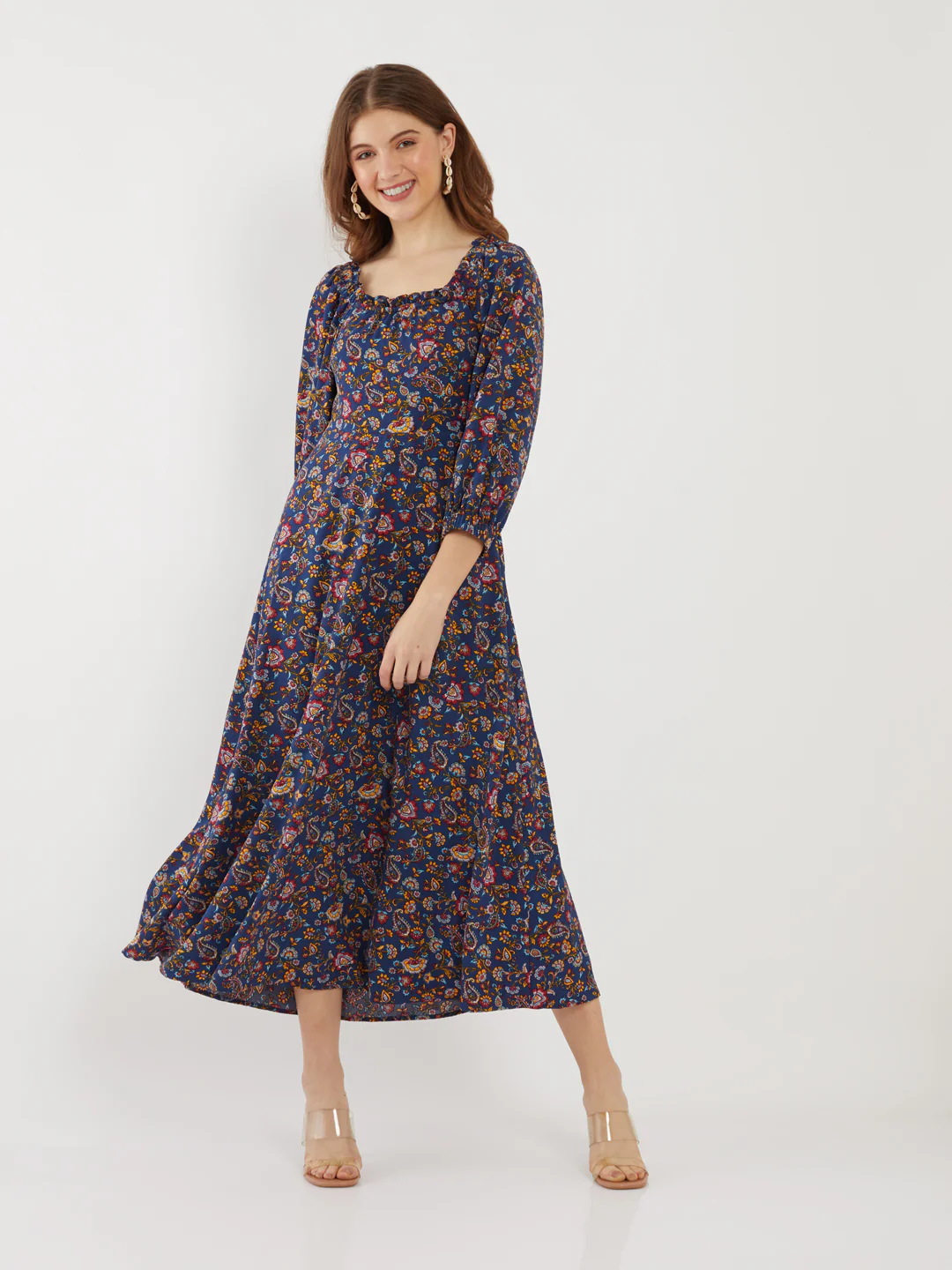 Navy Printed Maxi - Image 2