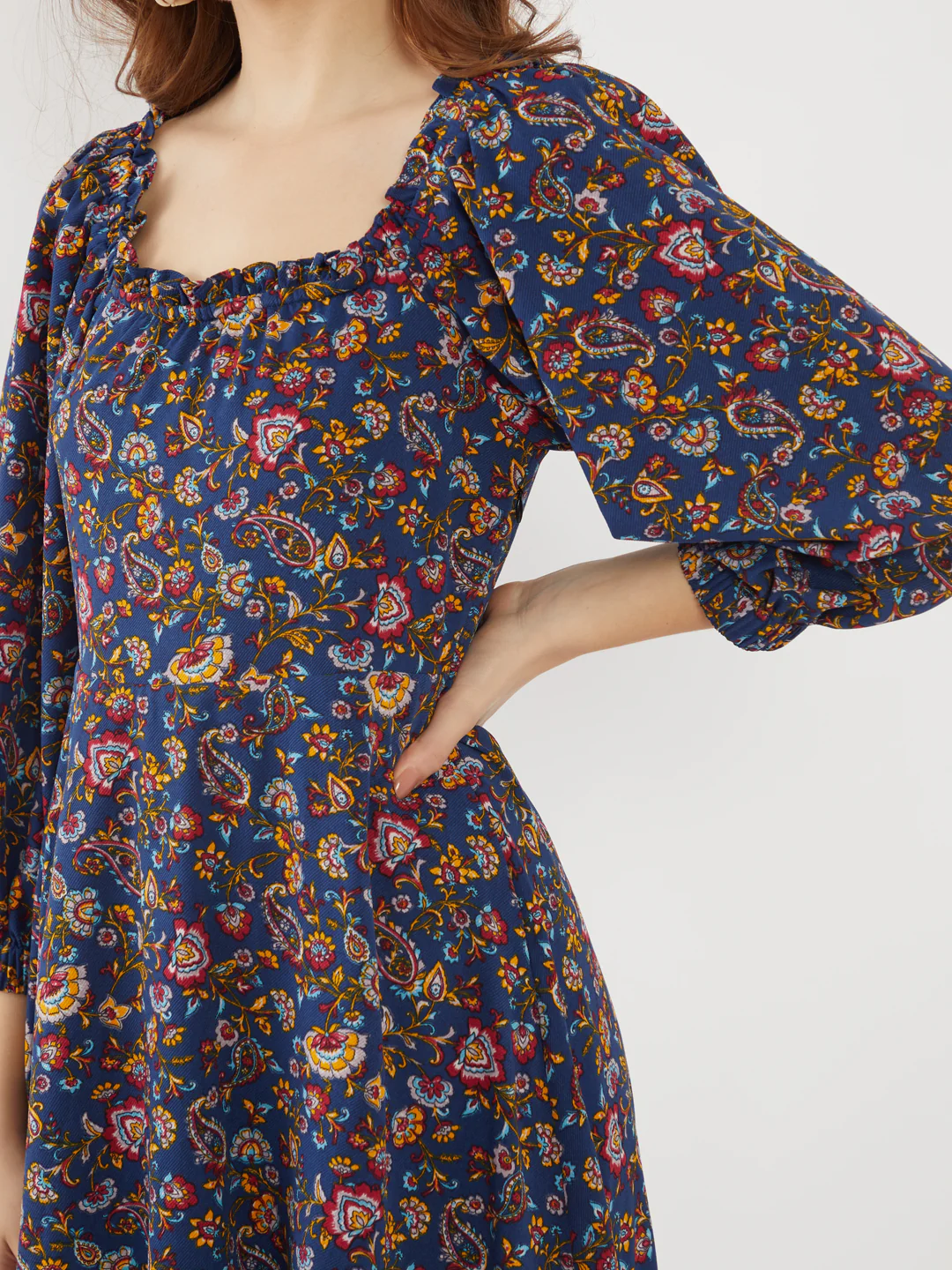 Navy Printed Maxi - Image 5