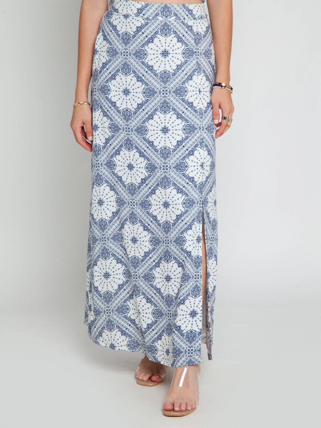 Off White Printed Skirts - Image 4