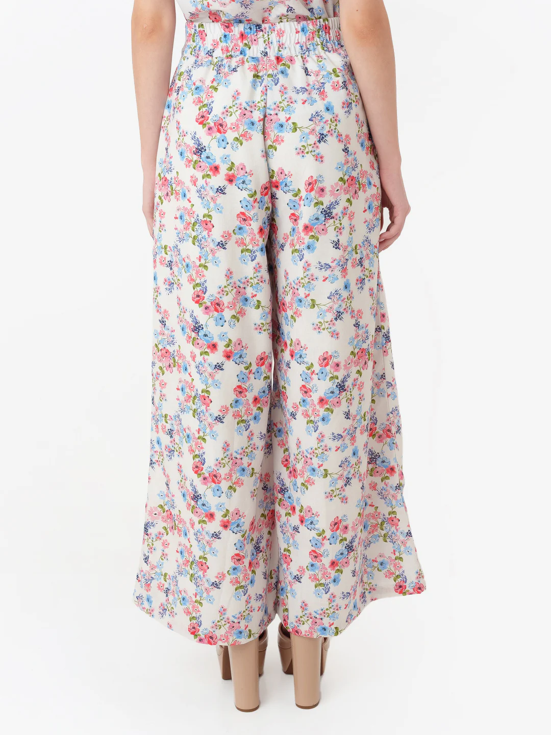 Off White Printed Regular Trouser - Image 4