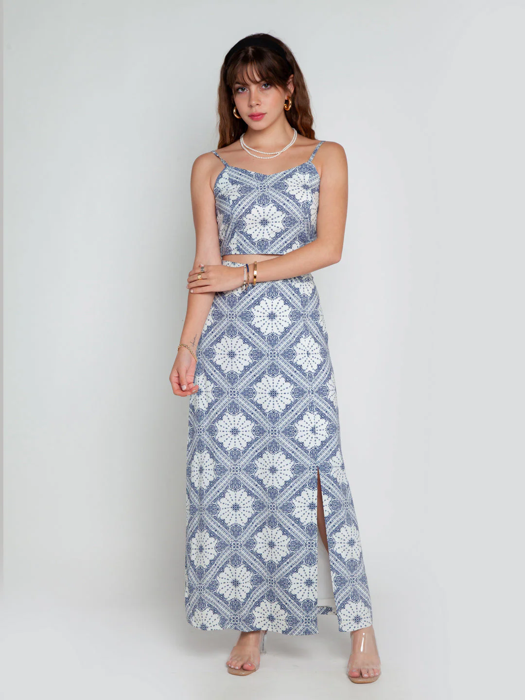 Off White Printed Skirts - Image 5