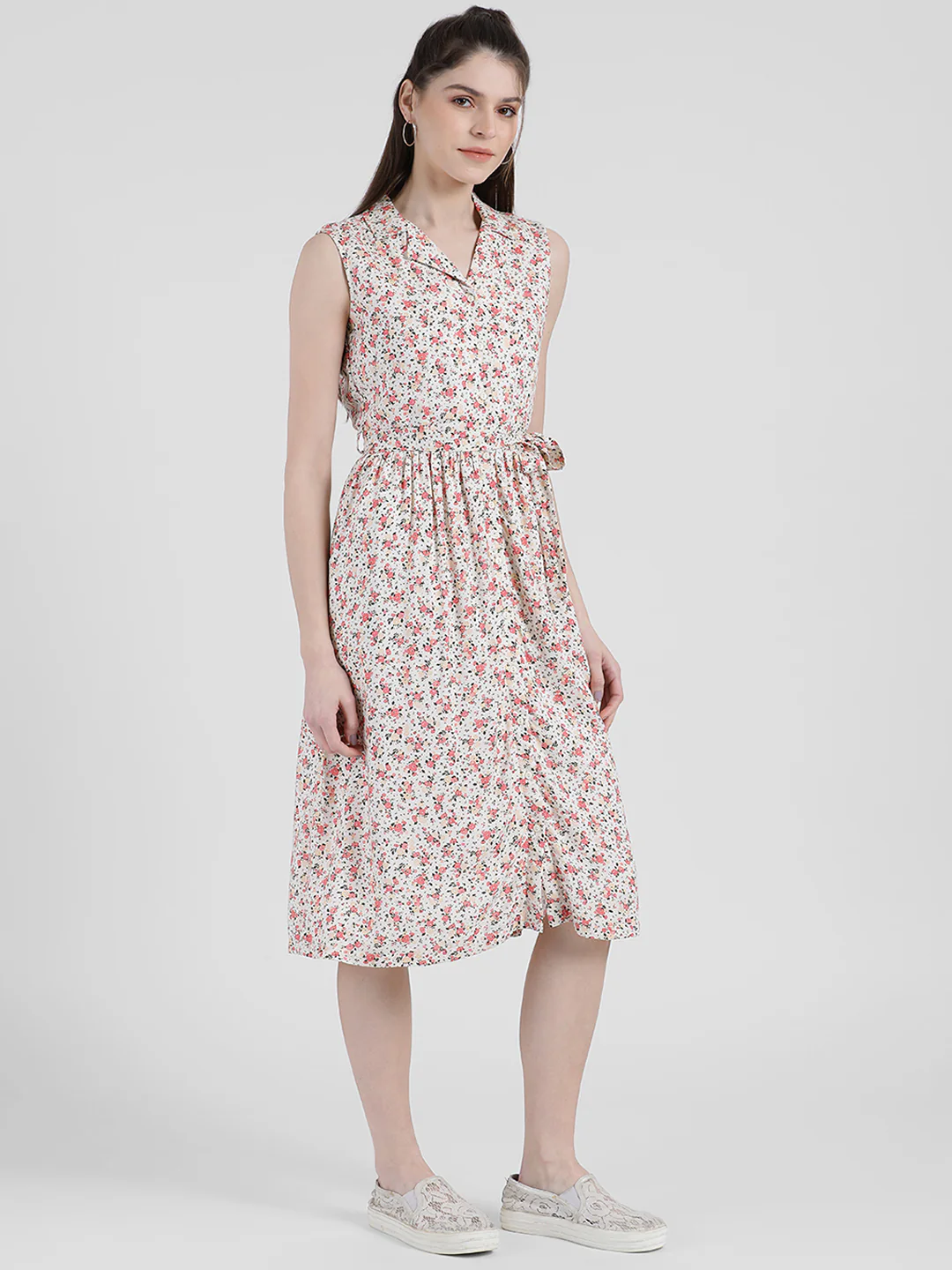 Printed Sheath Dress - Image 3