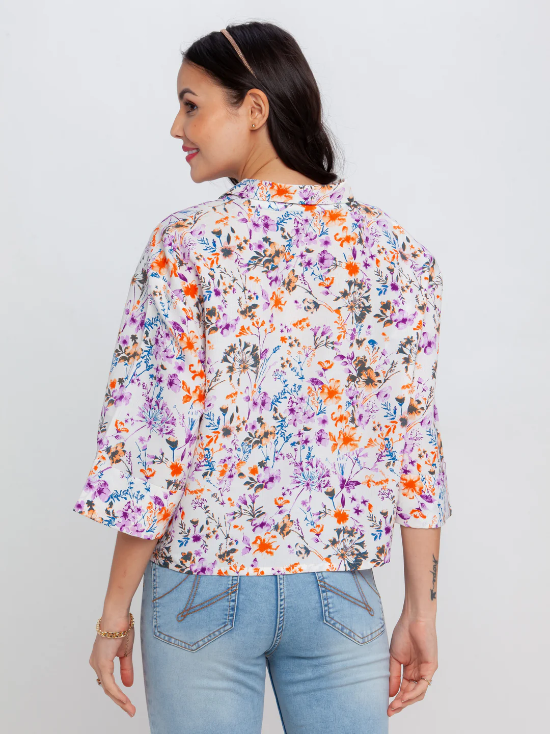 Off White Printed Shirt - Image 4