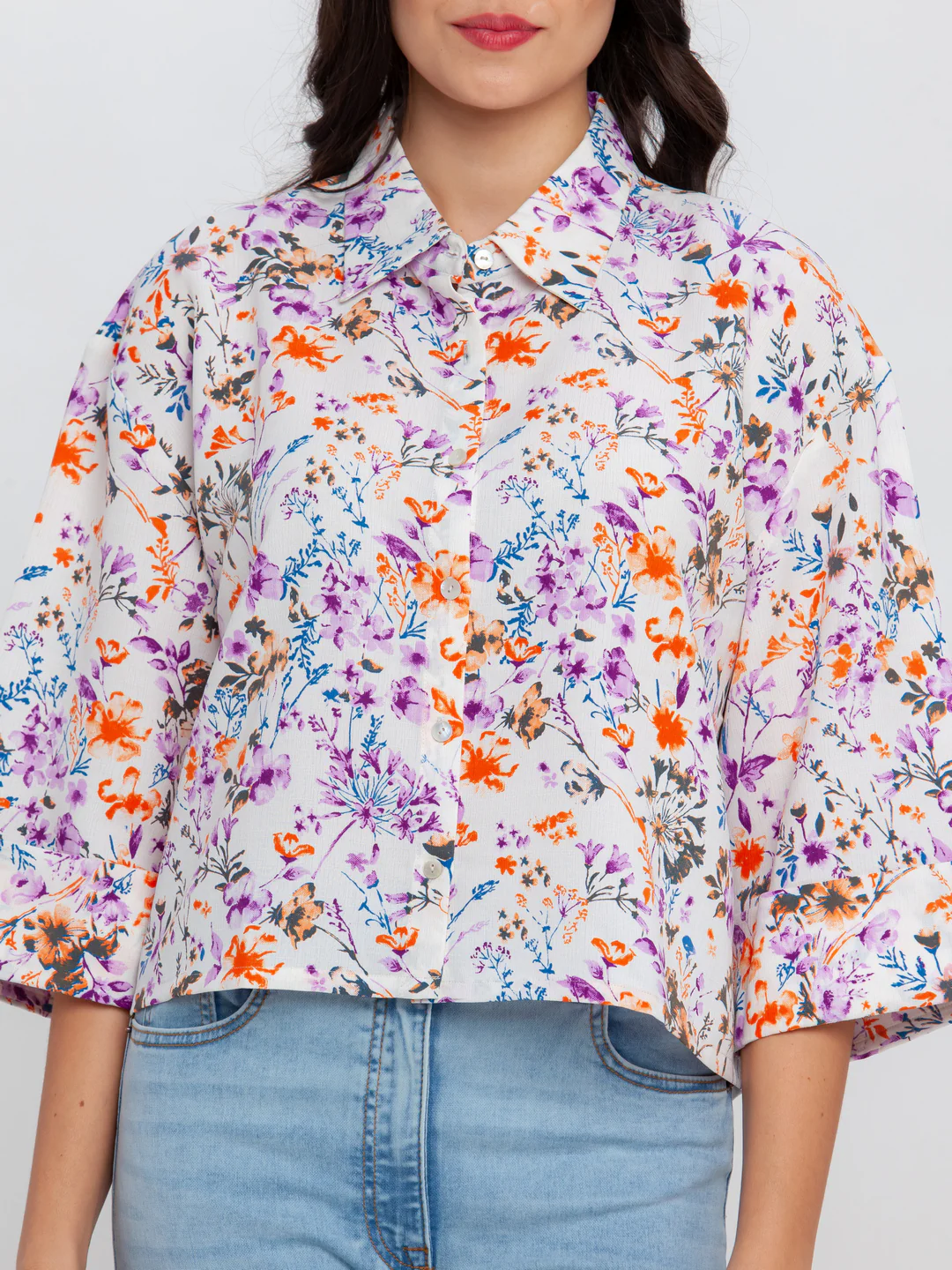Off White Printed Shirt - Image 6
