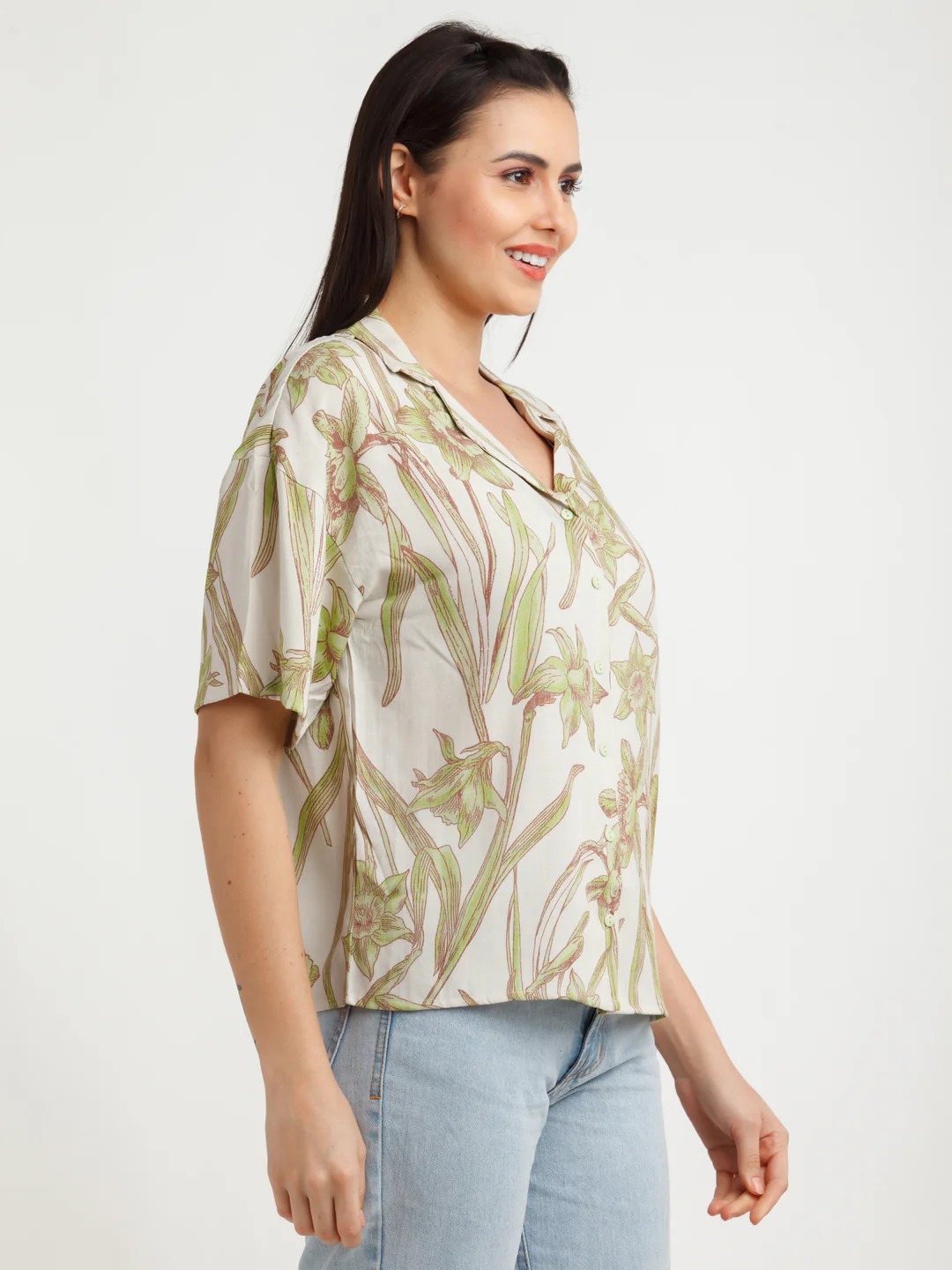 Off White Printed Shirt - Image 3