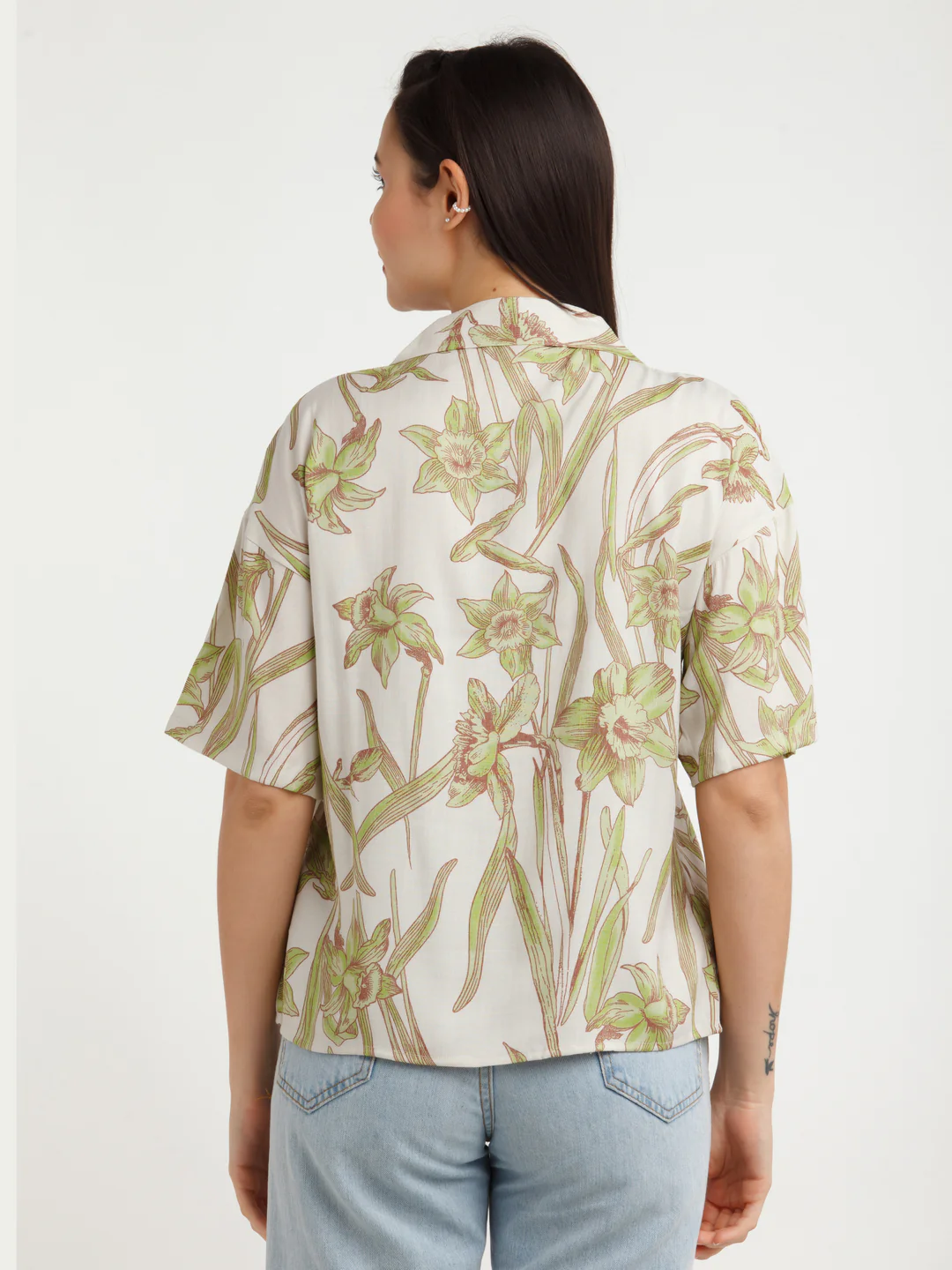 Off White Printed Shirt - Image 4