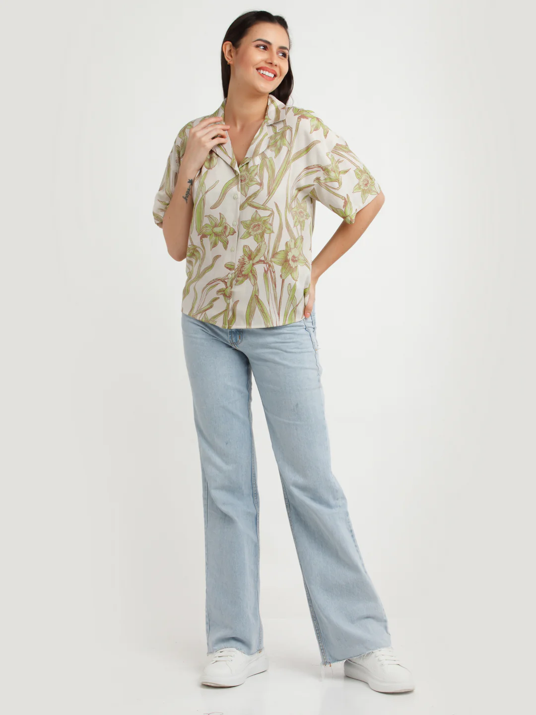 Off White Printed Shirt - Image 5