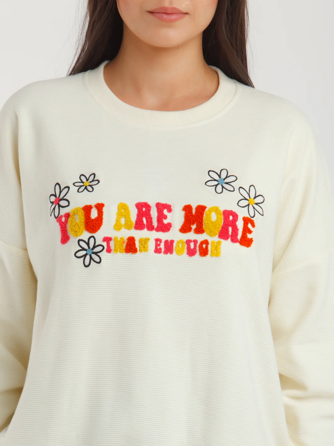 Off White Printed Sweatshirt - Image 6