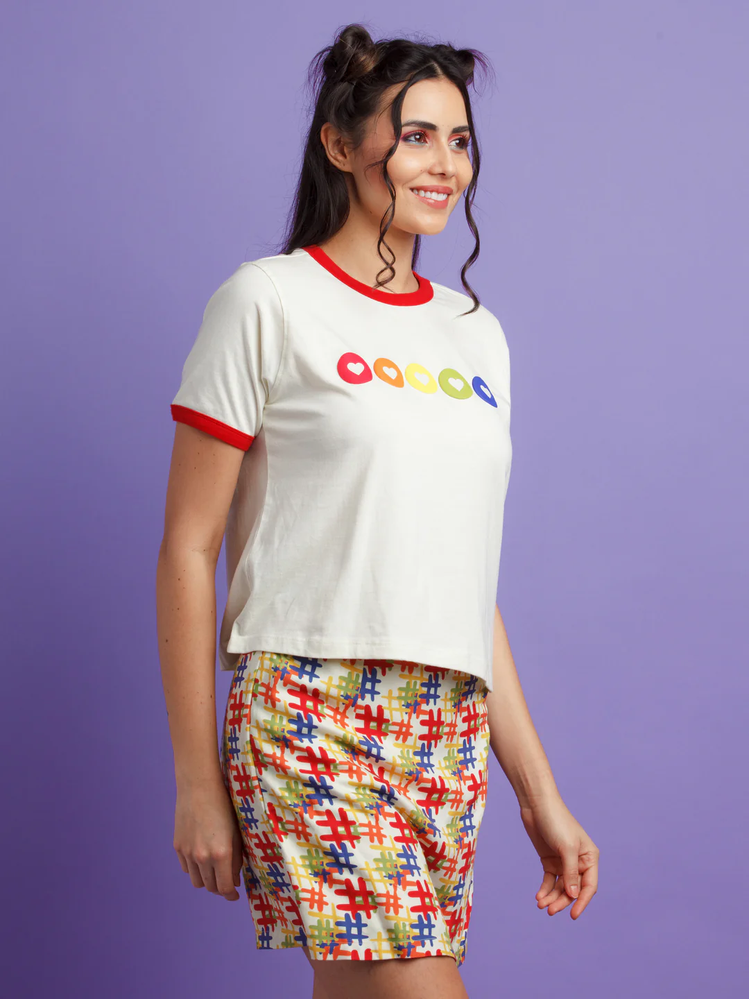 Off White Printed Top - Image 3
