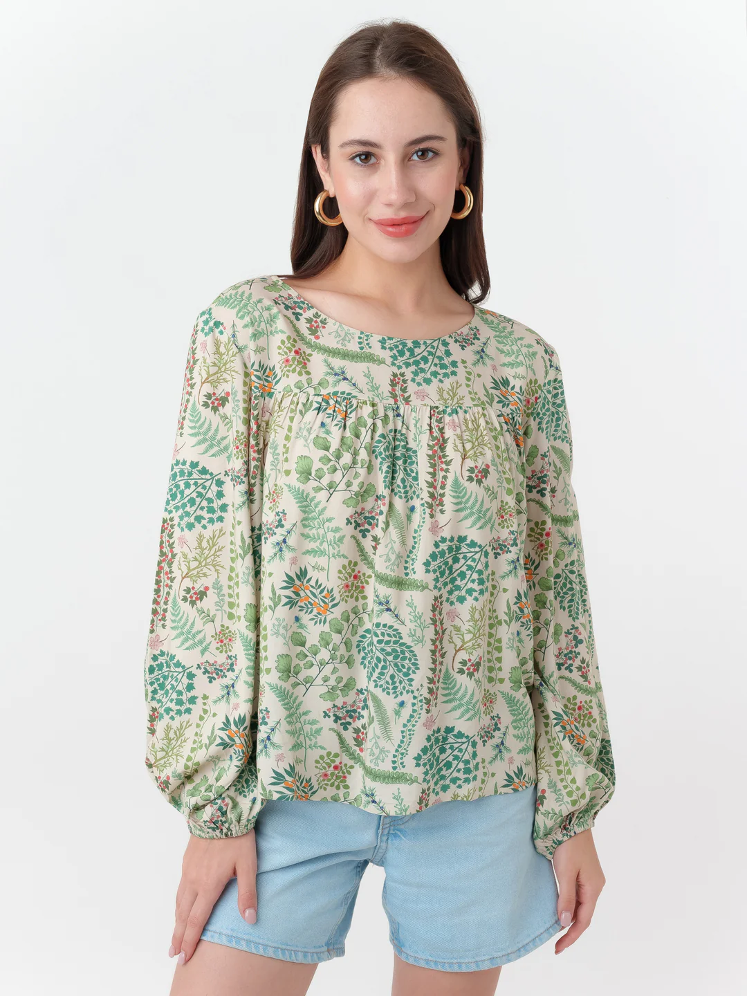 Off White Printed Top - Image 2