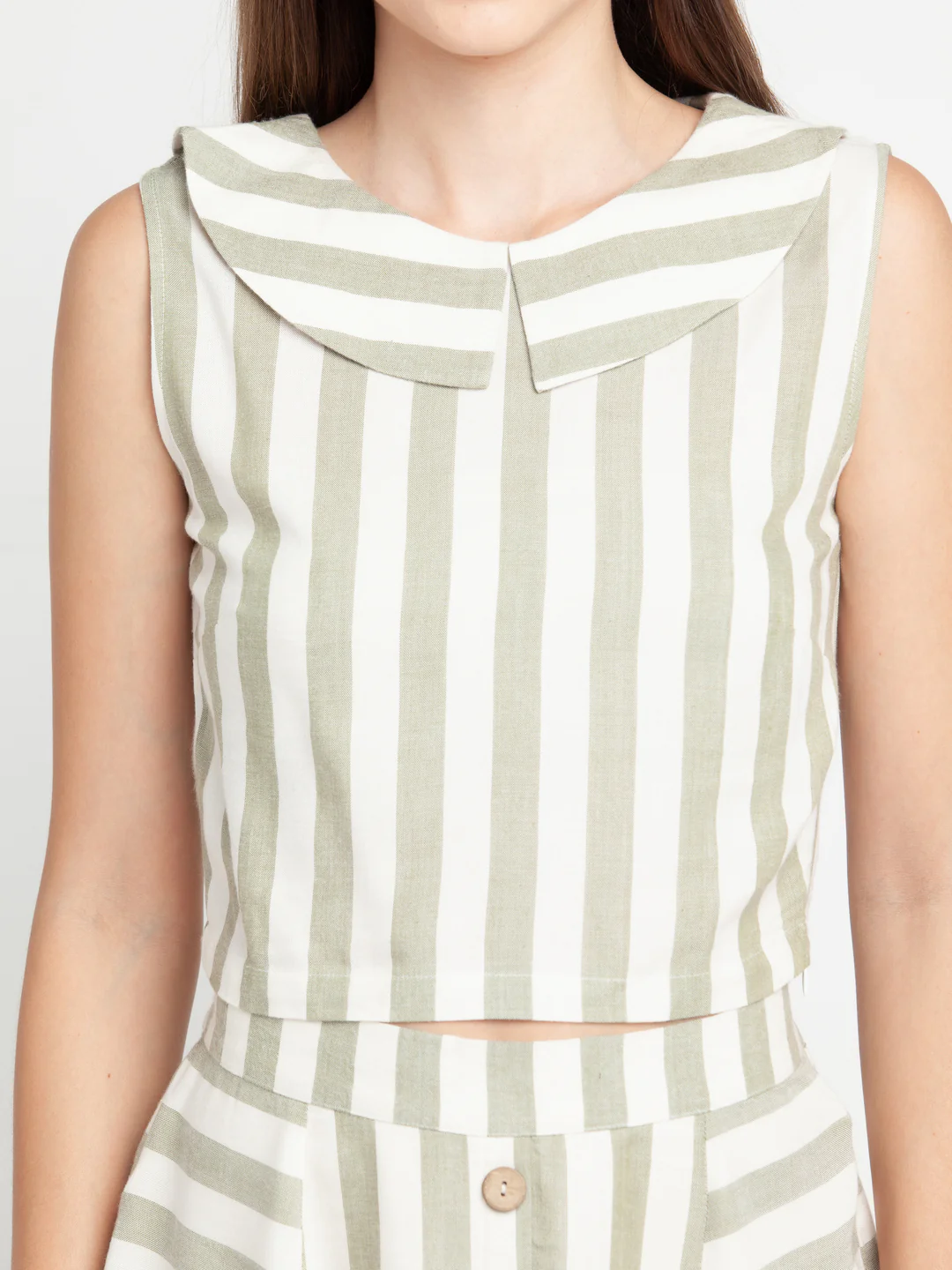 Off White Striped Top - Image 6