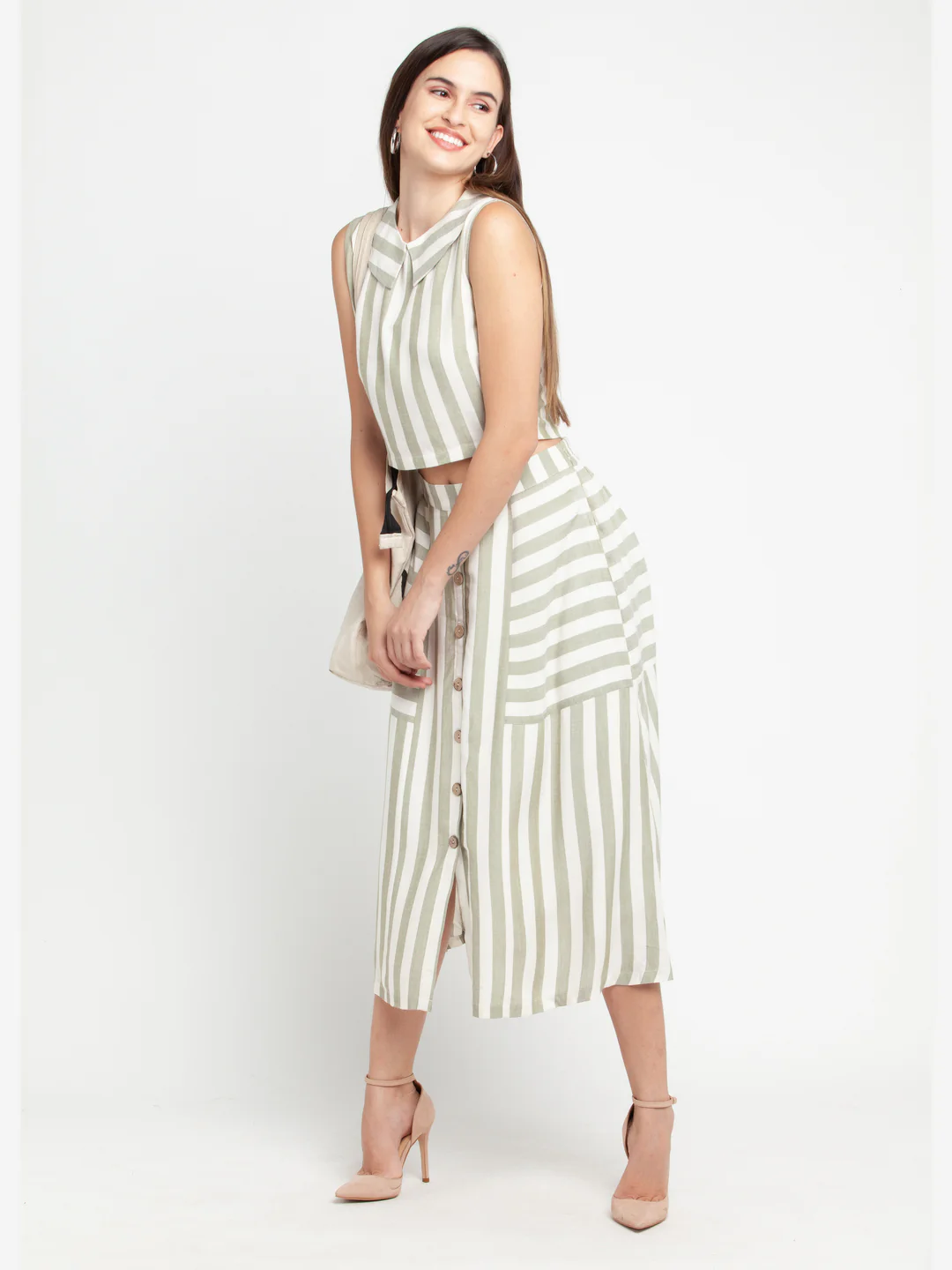Off White Striped Top - Image 7