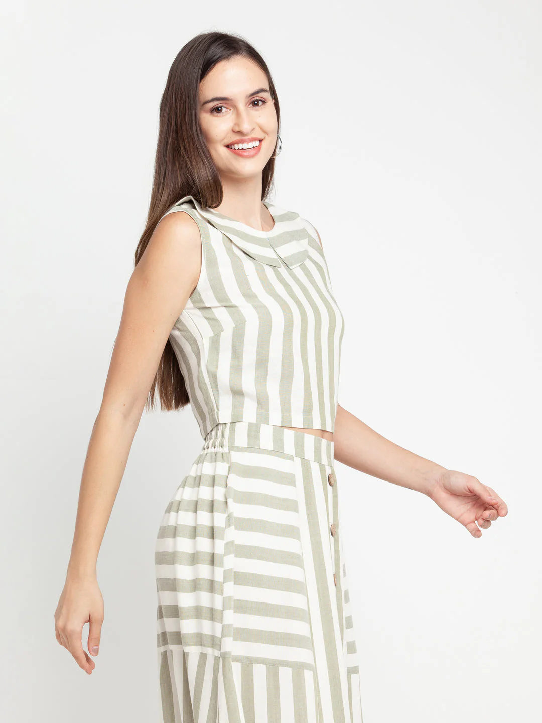 Off White Striped Top - Image 3