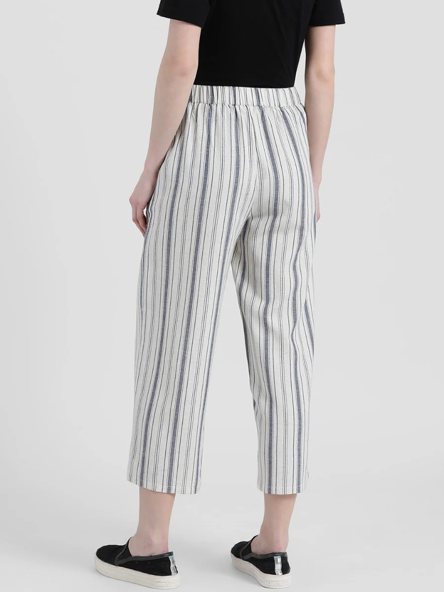 Off-White Striped Palazzo - Image 4