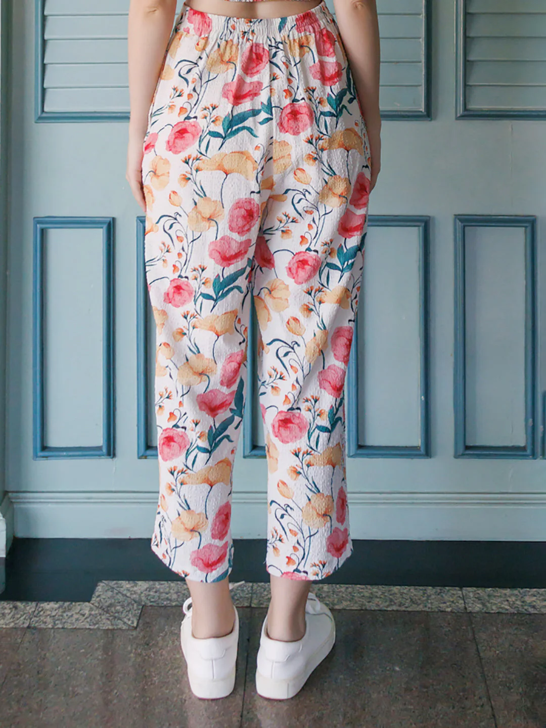 Off-White Tropical Print Straight Fit Trouser - Image 4
