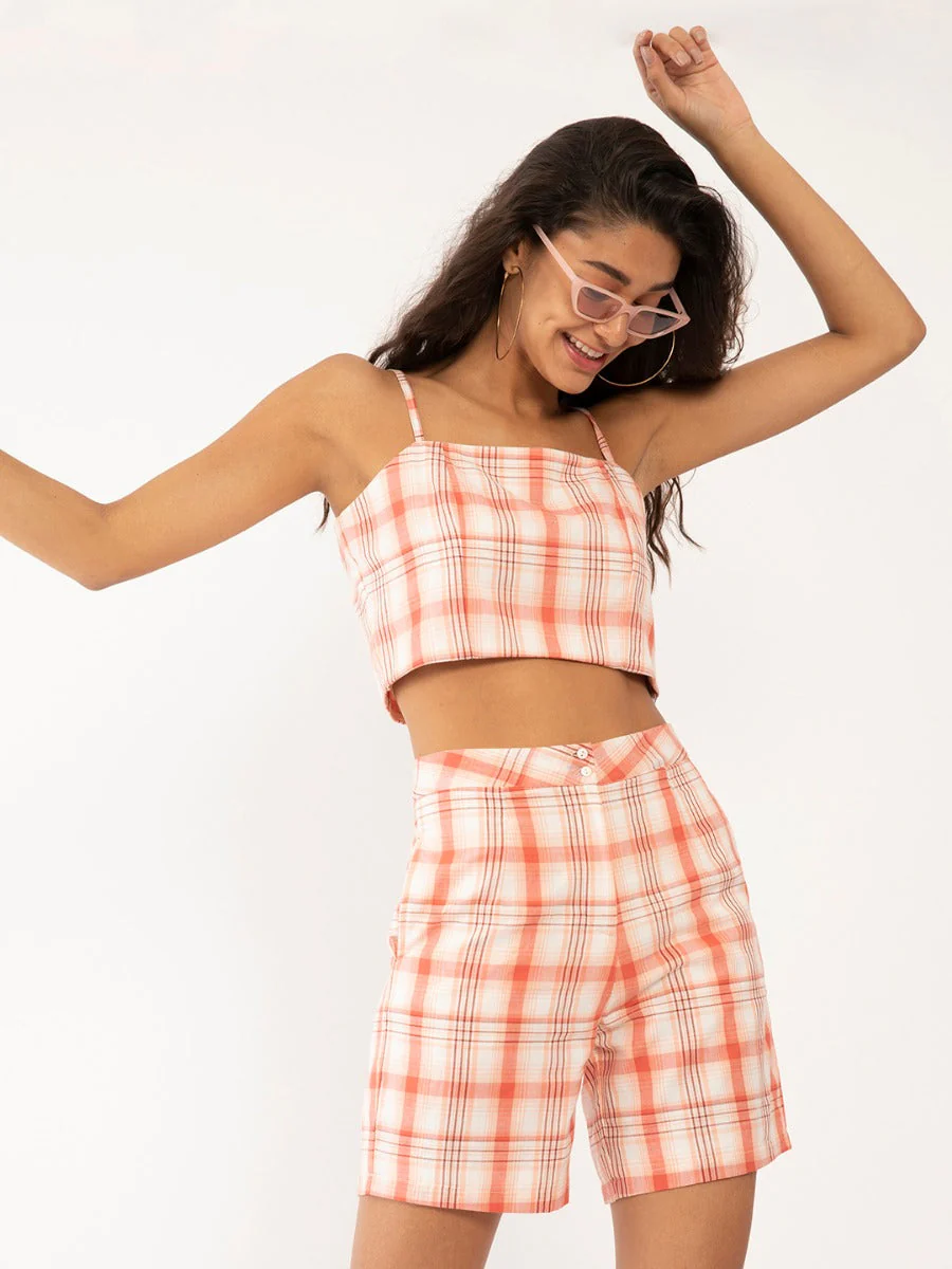 Peach Checked Co-ord - Image 2