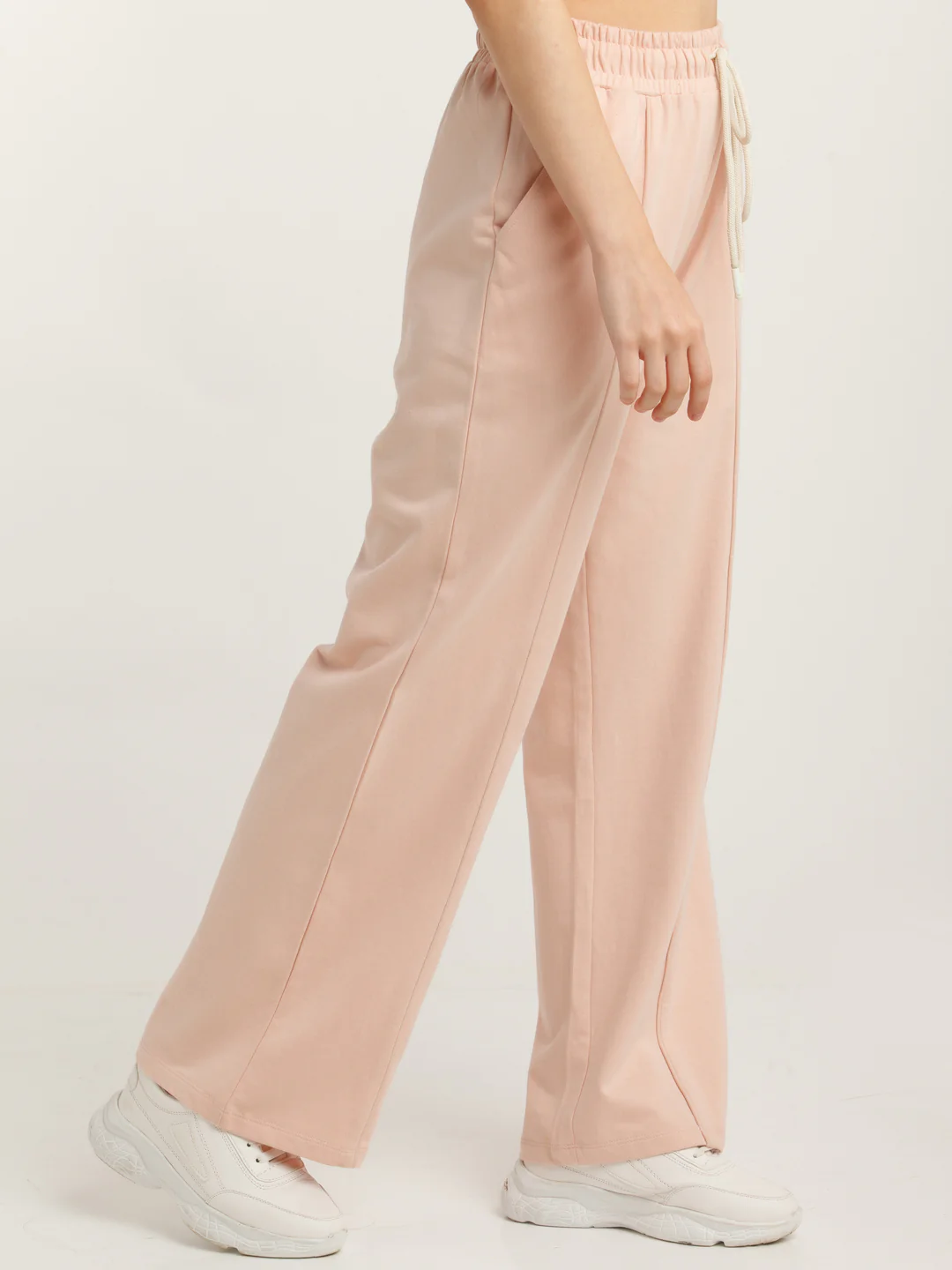Peach Solid Joggers - Image 3