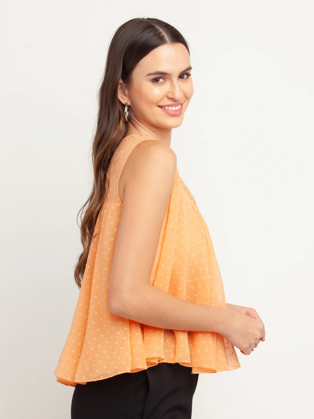 Peach Solid Top - Image 3