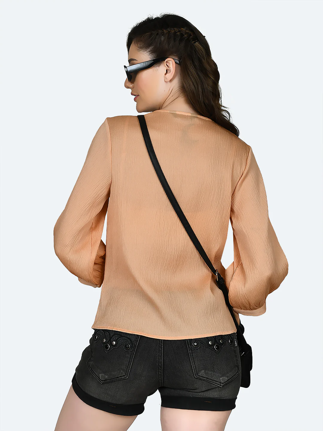Peach Solid Top - Image 4