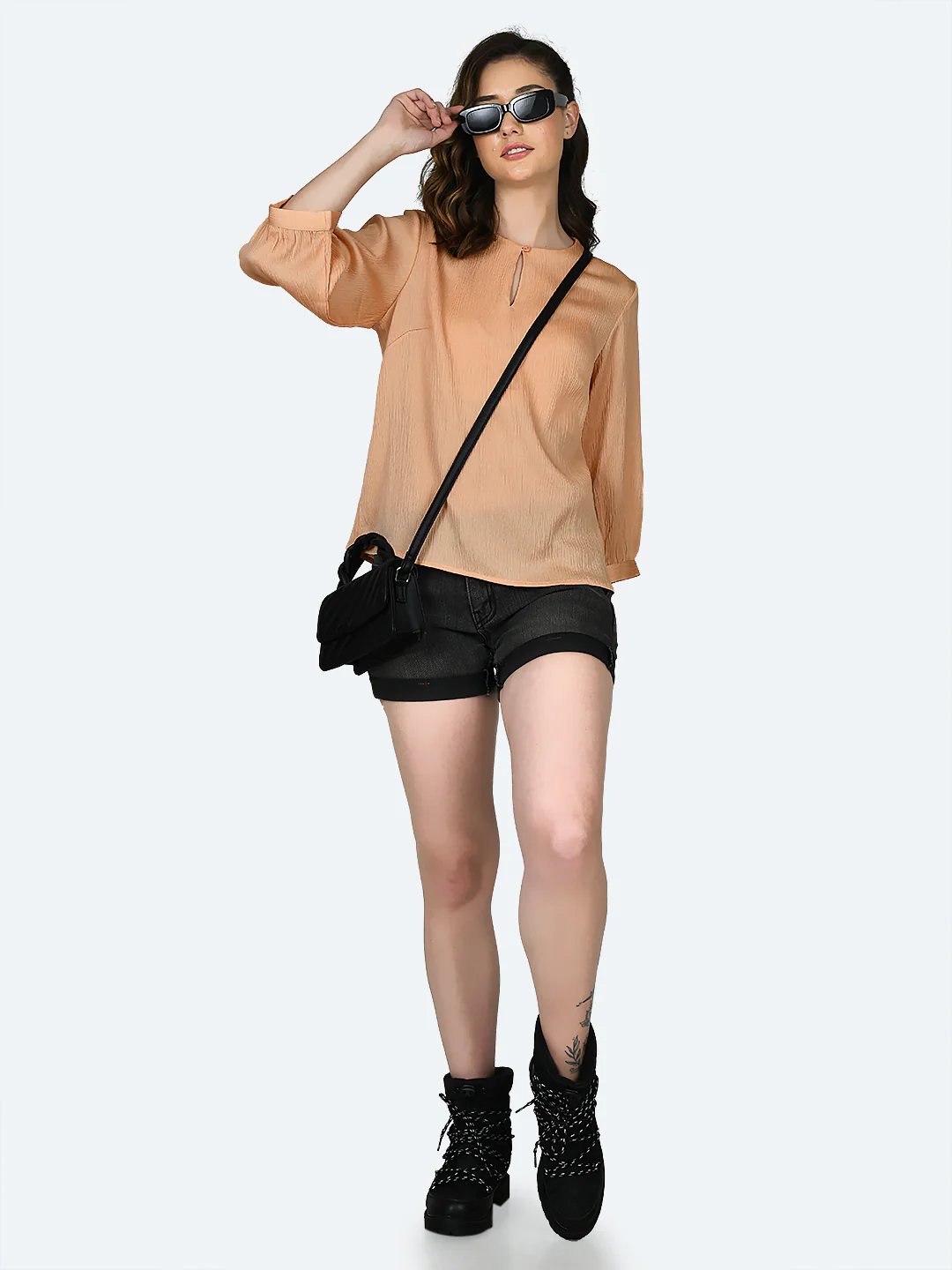 Peach Solid Top - Image 5