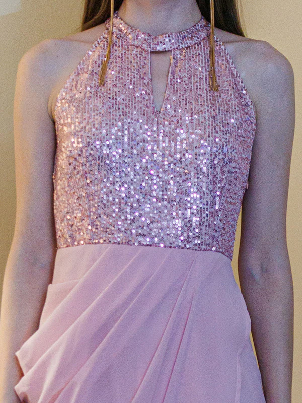 Pink Embellished Wrap Midi Dress - Image 6
