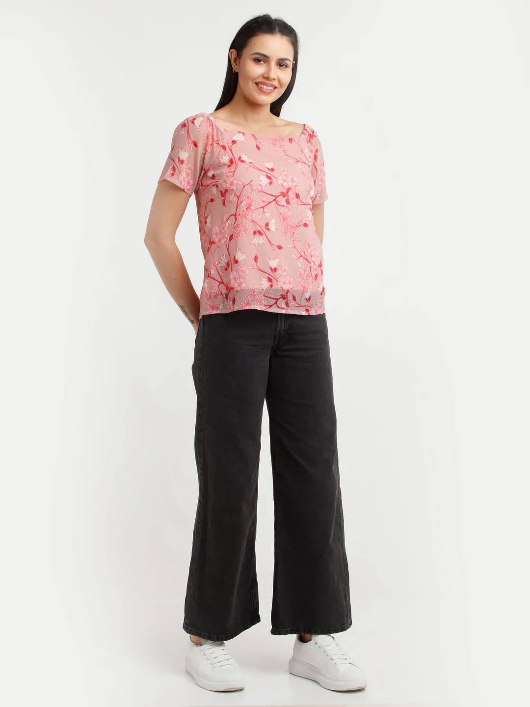Pink Floral Top - Image 5