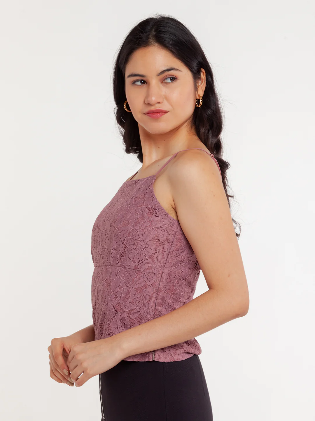 Pink Lace Strappy Top - Image 3