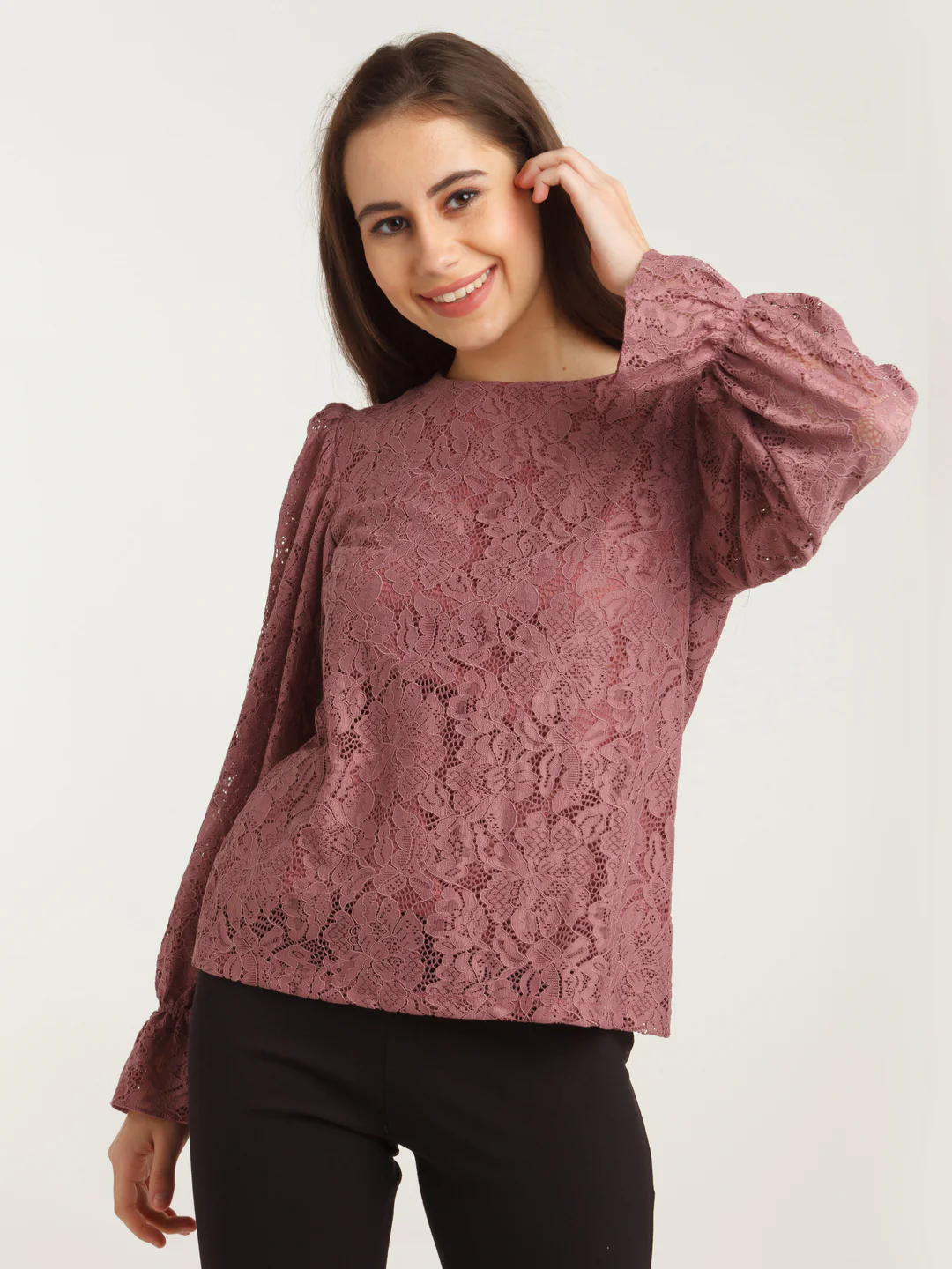 Pink Lace Top - Image 2