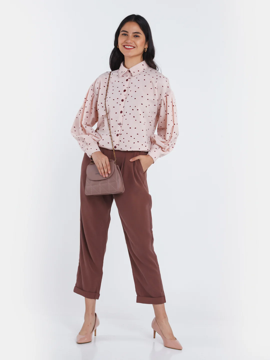 Pink Polka Shirt - Image 5