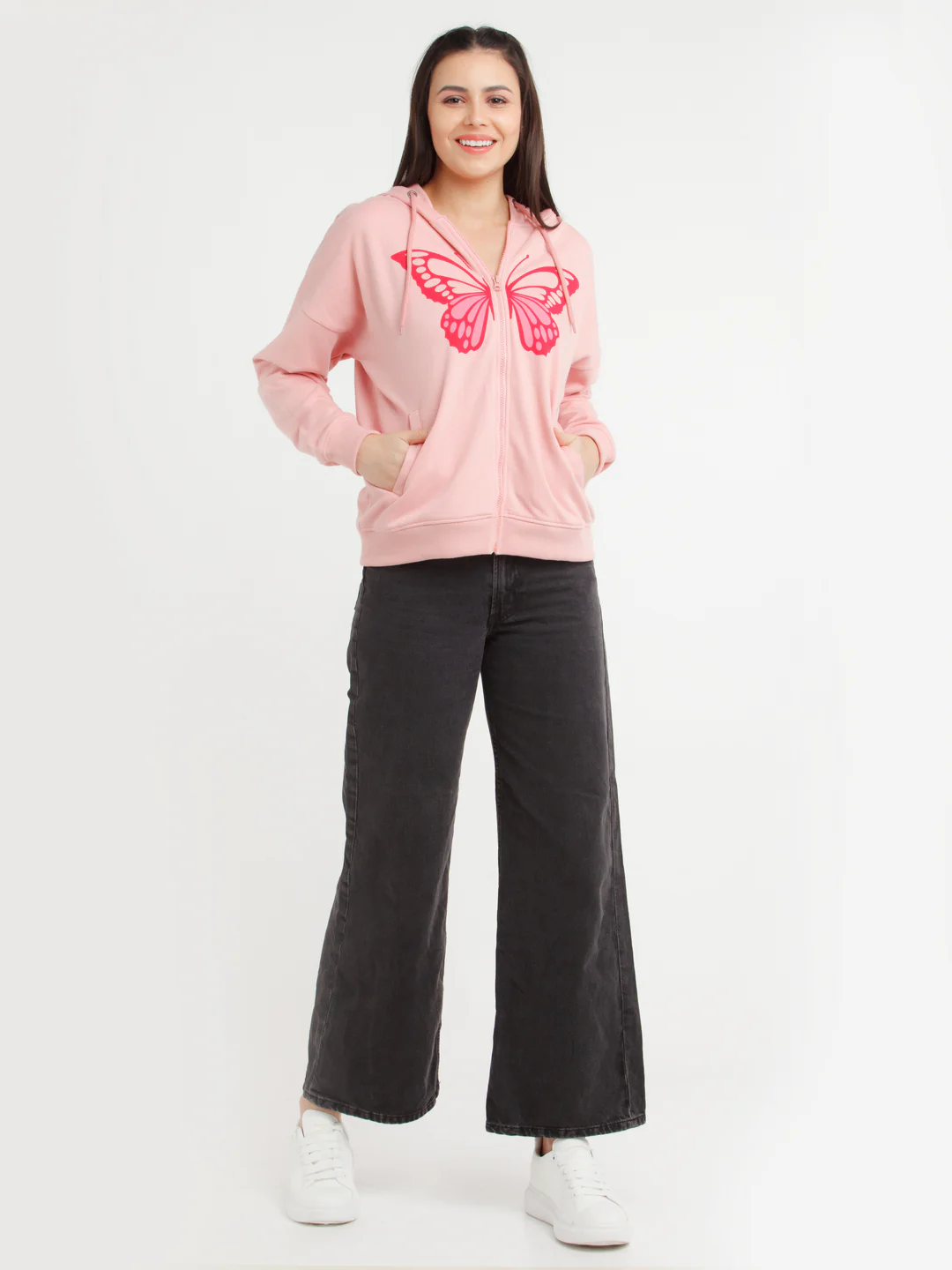 Pink Printed Hoodie - Image 5
