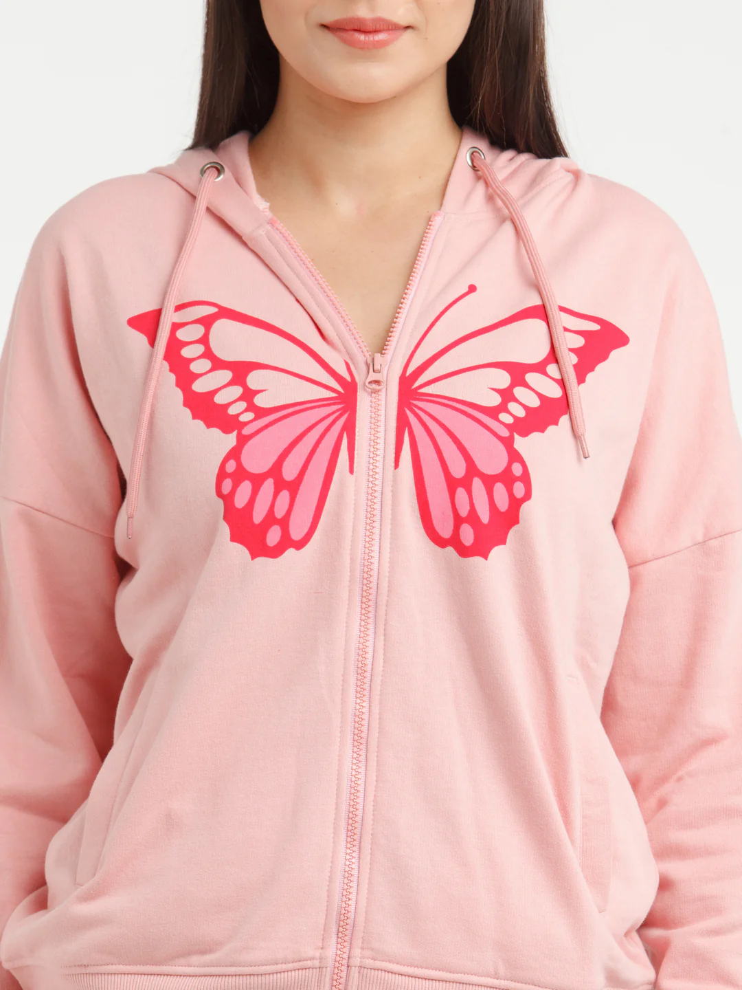 Pink Printed Hoodie - Image 6