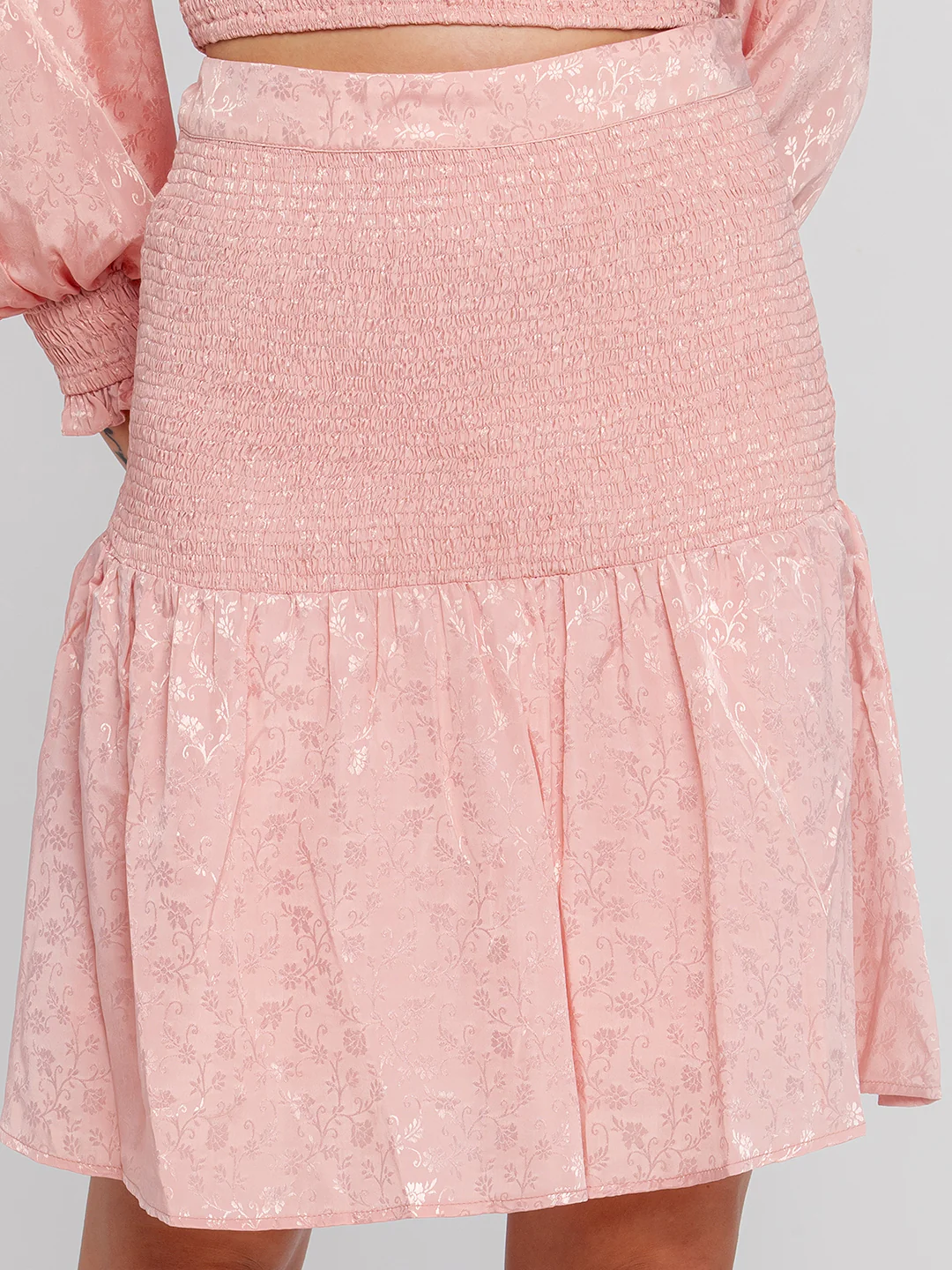 Pink Printed Skirt - Image 6