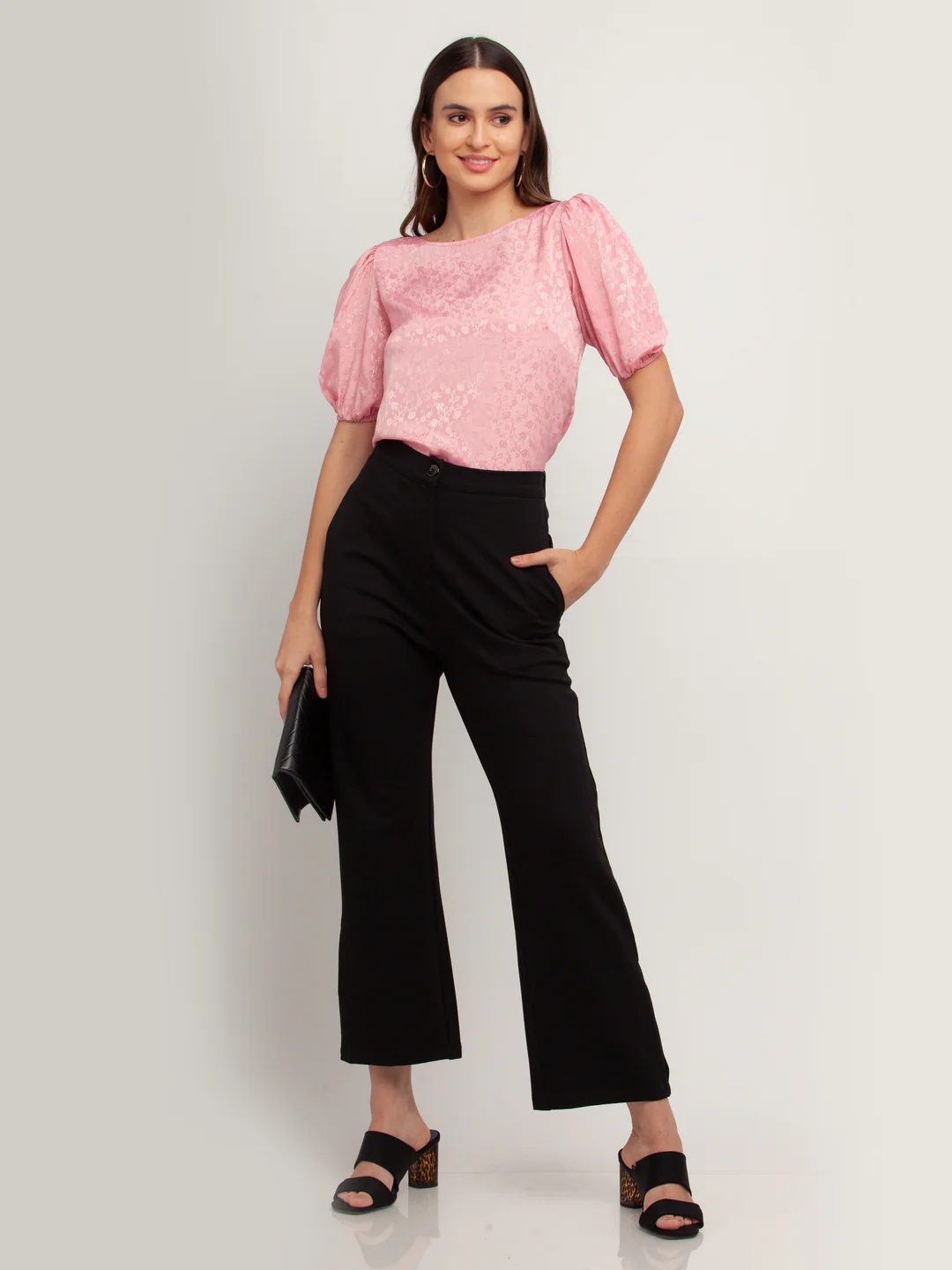 Pink Self Design Top - Image 5