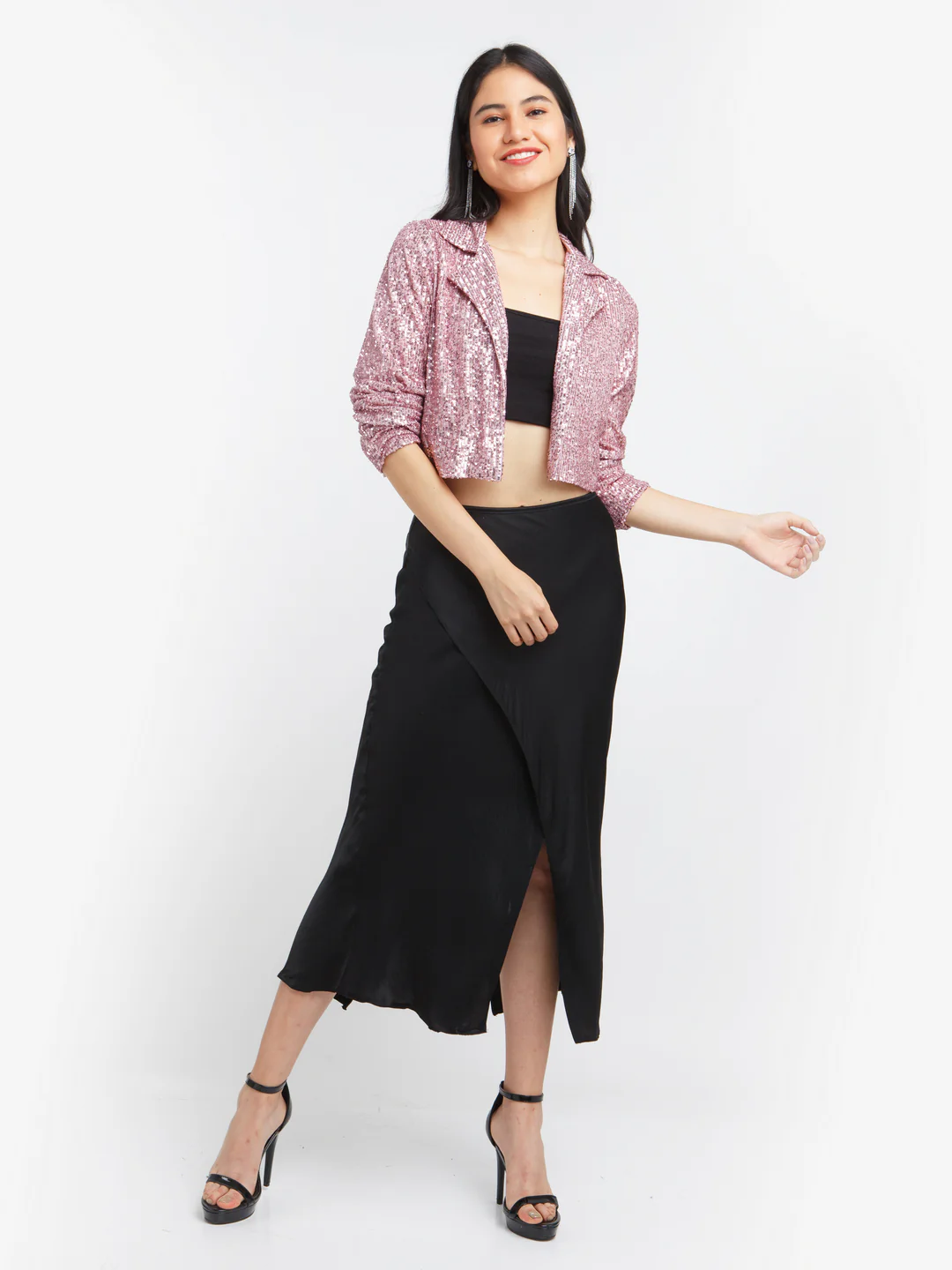 Pink Solid Blazer - Image 5