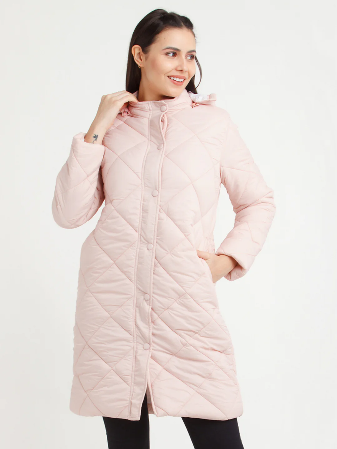 Pink Solid Coat - Image 2