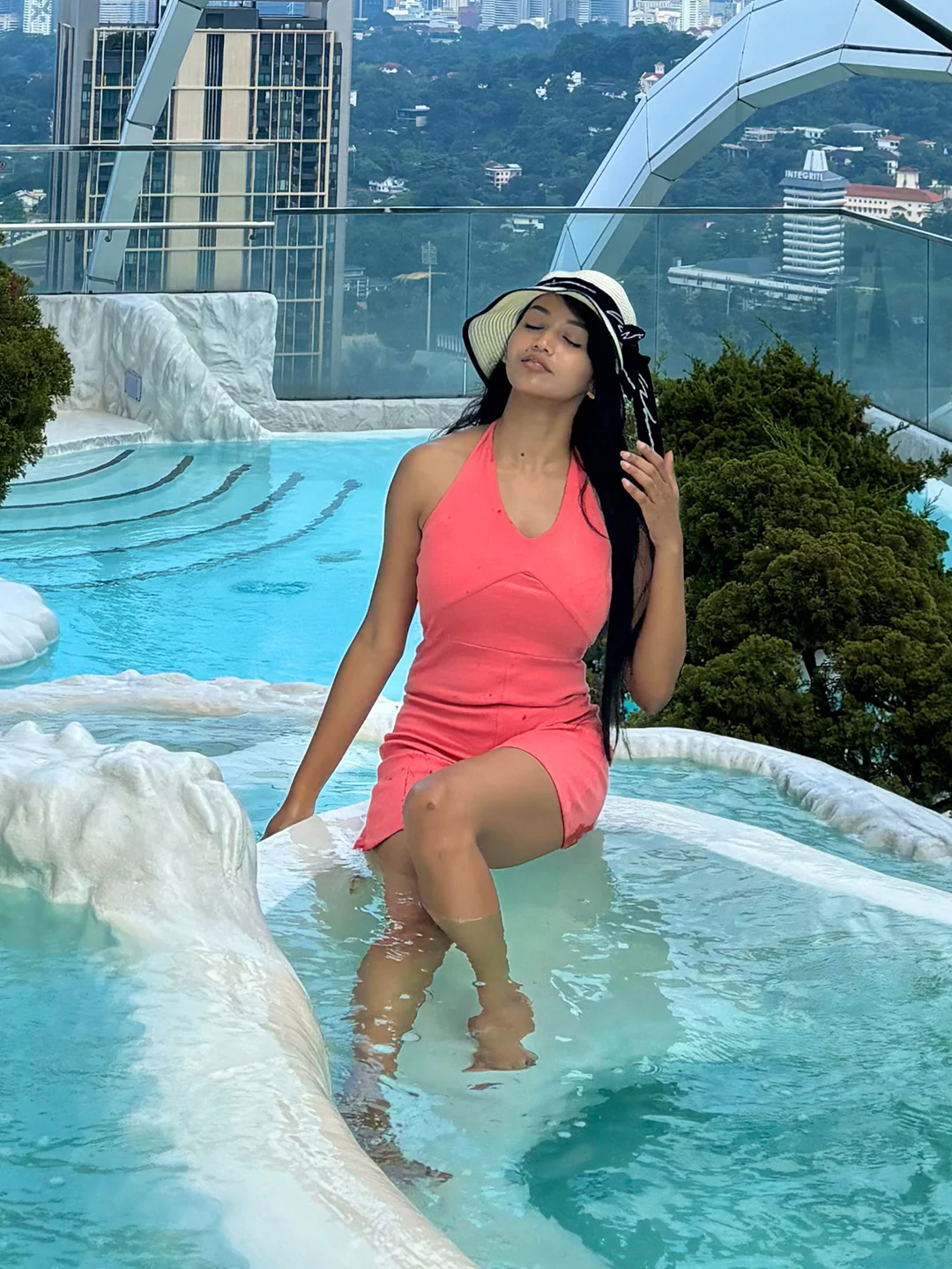 Pink Solid Playsuit - Image 5