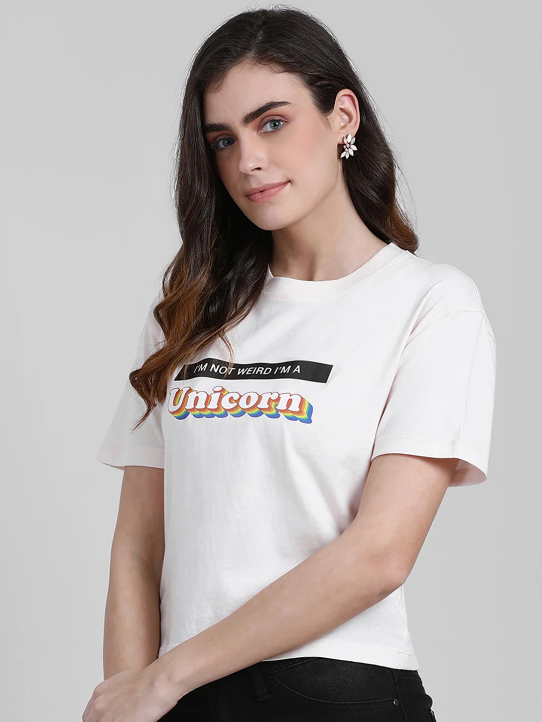 Off White Printed T-Shirt