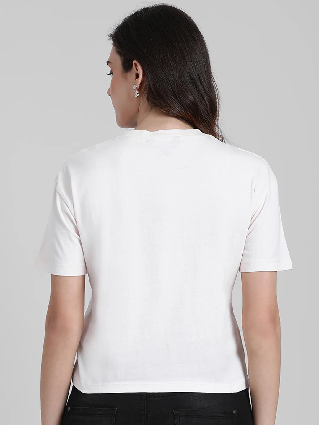 Off White Printed T-Shirt - Image 2